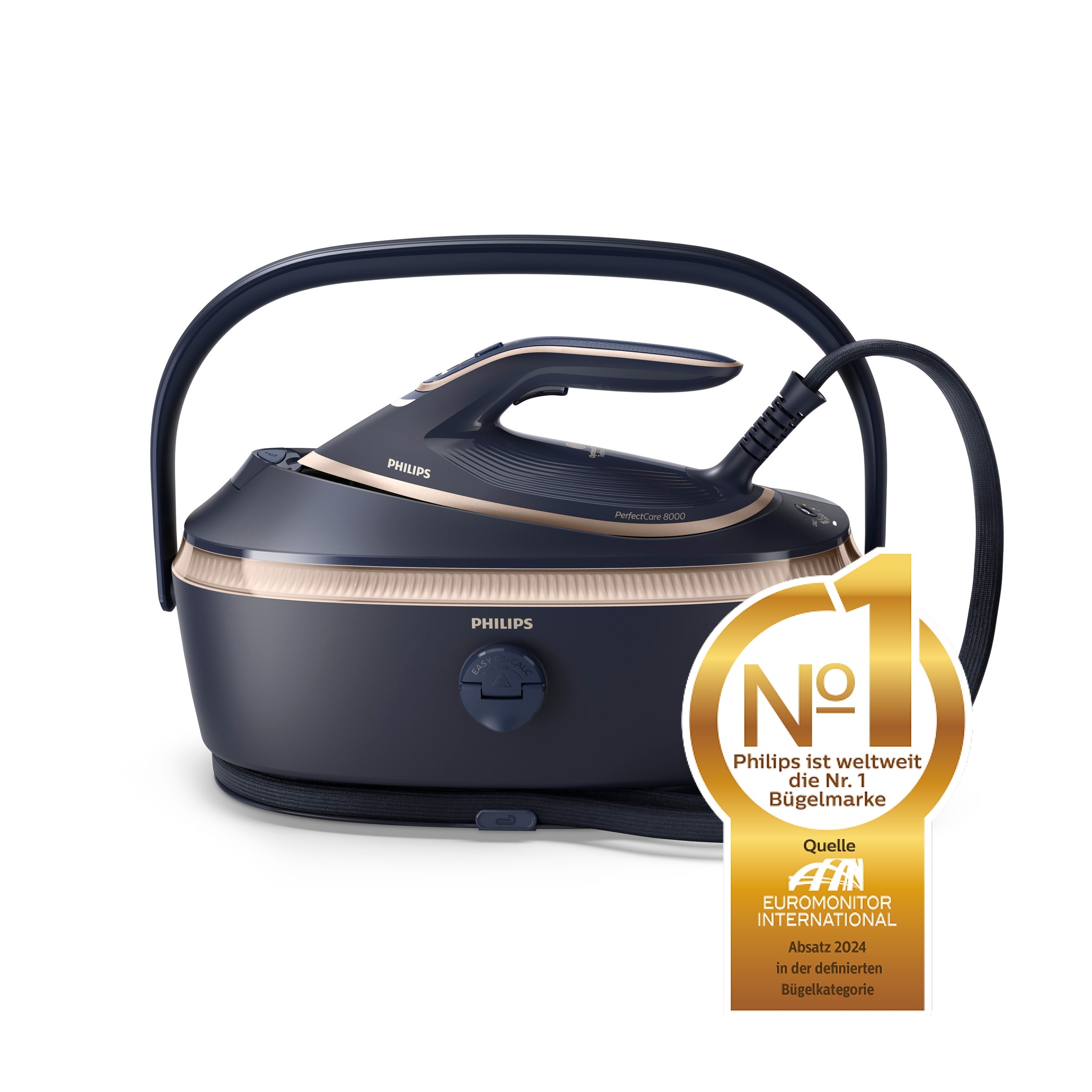 Philips Dampfbügelstation "PerfectCare 8000 Series PSG8300/20, Dunkelblau/G günstig online kaufen