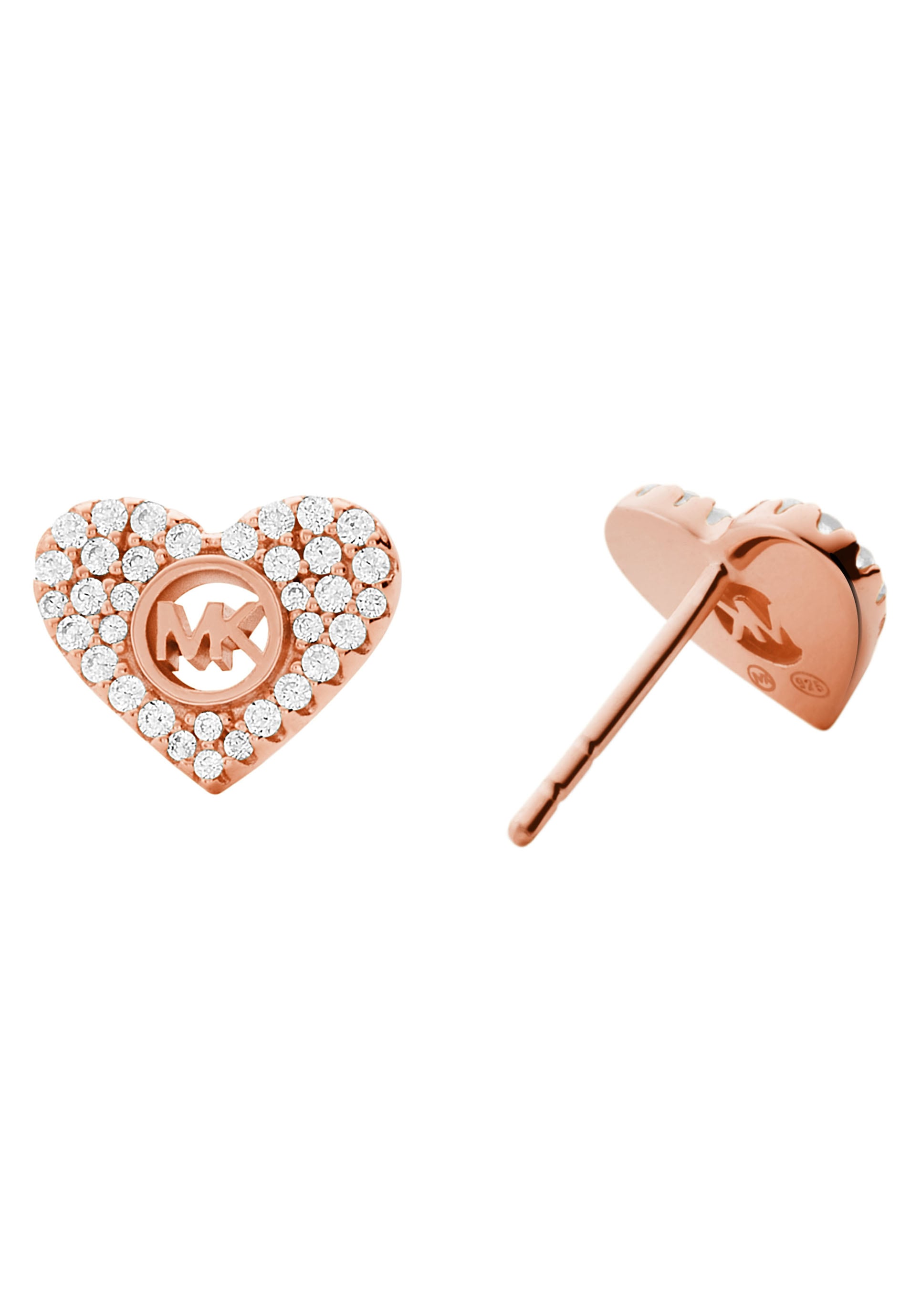MICHAEL KORS Paar Ohrstecker »Schmuck Geschenk Silber 925 Halsschmuck PREMIUM Herz« mit Zirkonia (synth.)
