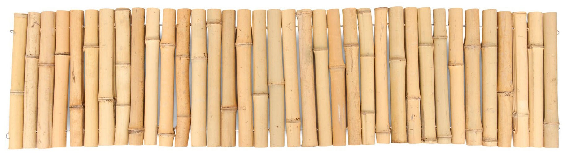 Windhager Beetumrandung "aus Bambus für Blumen- und Gemüsebeete, flexible Beeteinfassung" Abgrenzung für runde und eckige Flächen, 120 x 30 cm