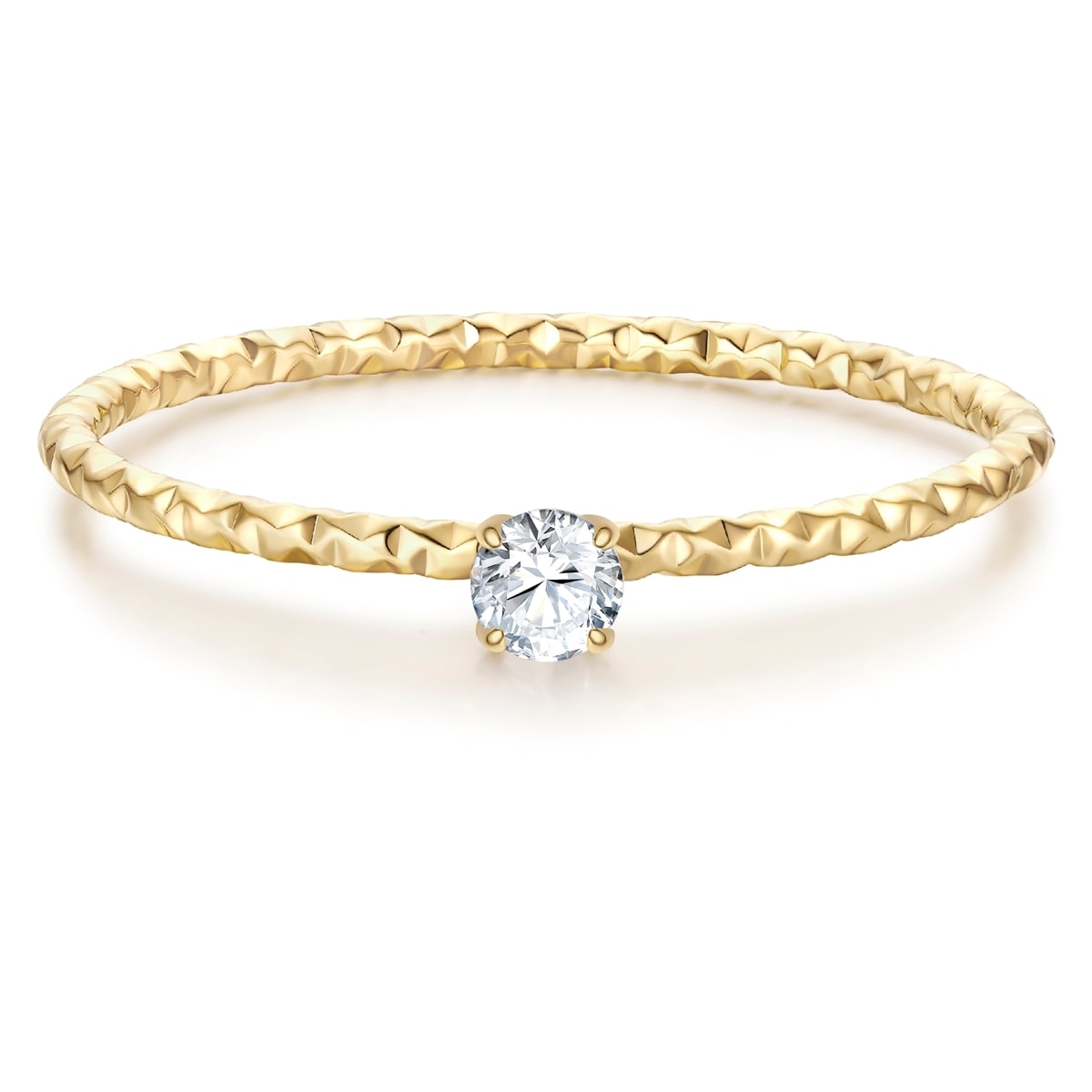 EASTSIDE Damen Solitärring "ES2005", 50, Edelstahl, gelb, Edelstahl, Fingerringe