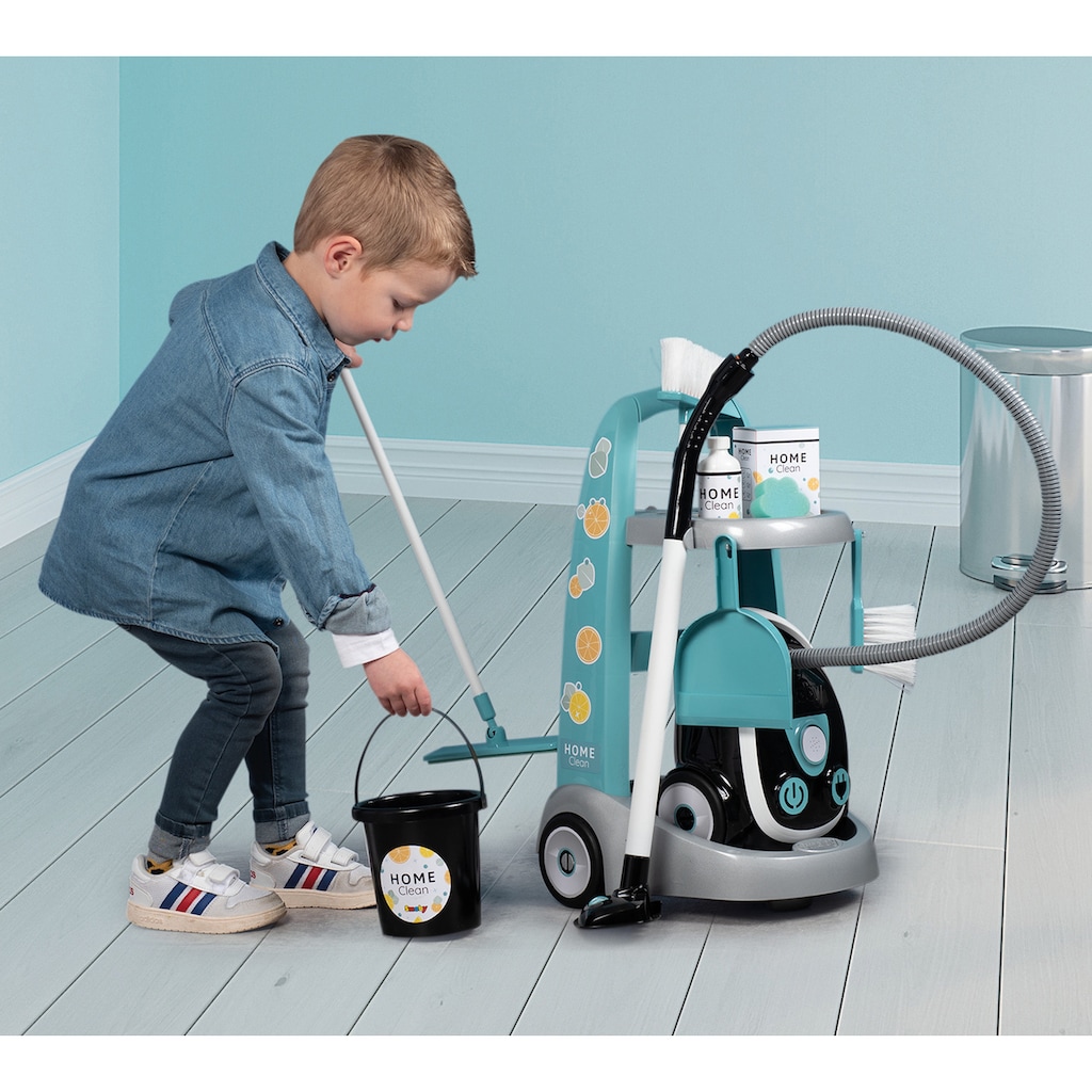 Smoby Kinder-Putzwagen »Reinigungstrolley mit Staubsauger«