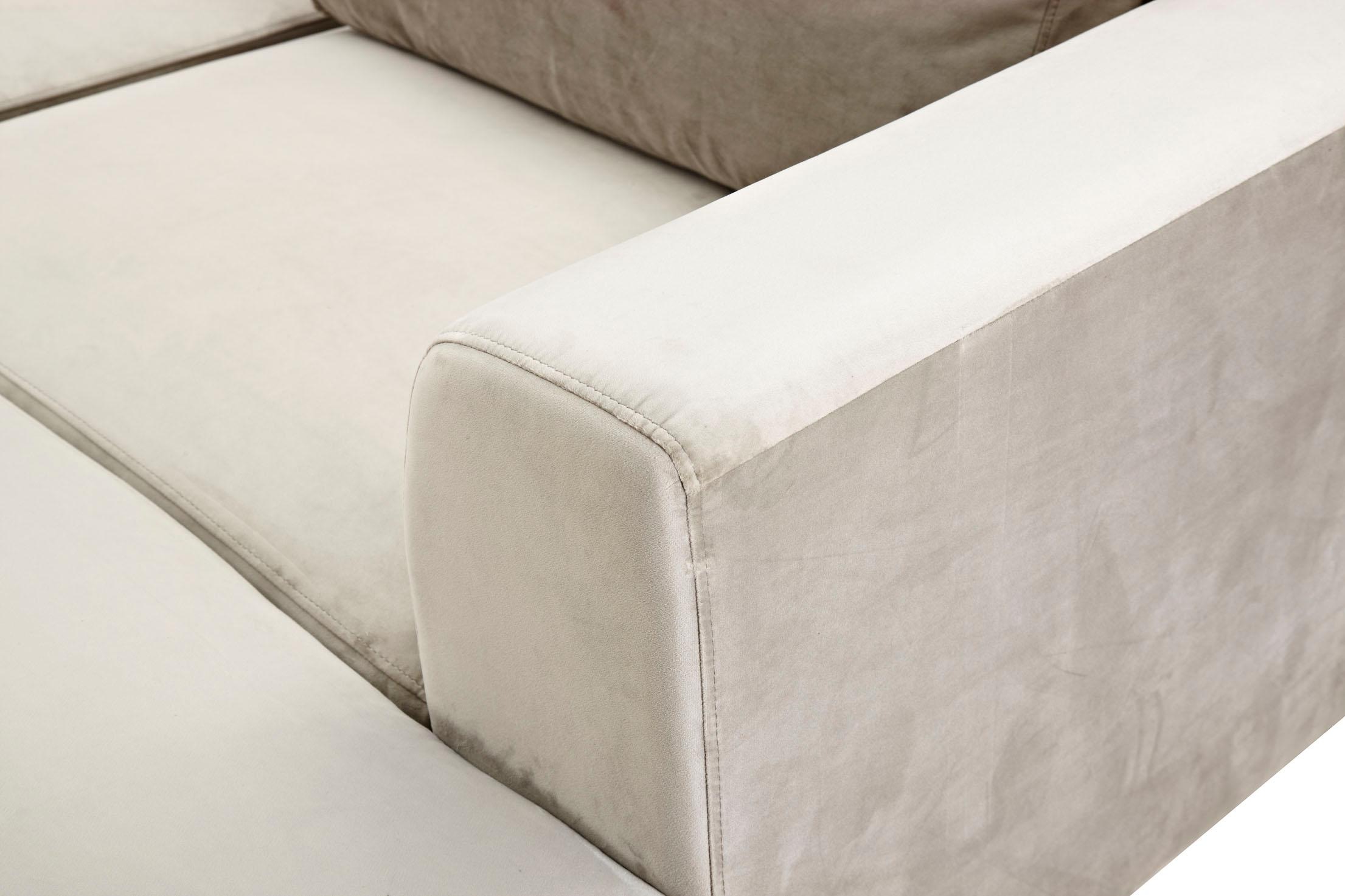 ATLANTIC home collection Ecksofa »L-Form«, mit Federkern