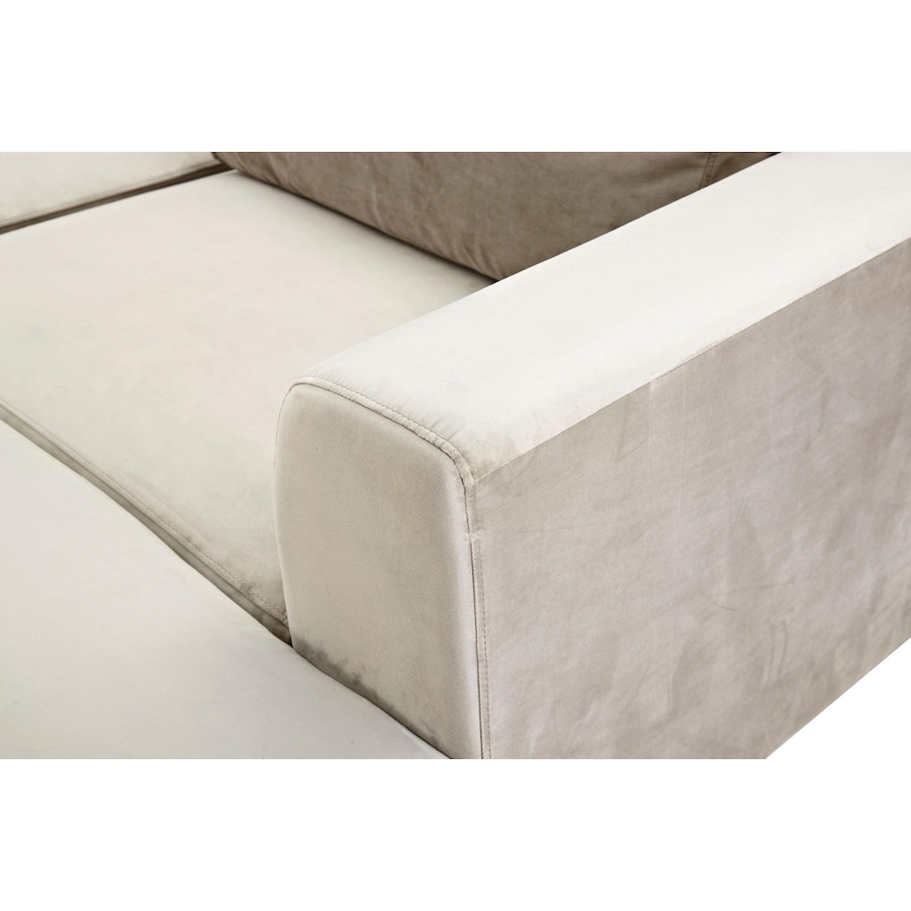 ATLANTIC home collection Ecksofa »L-Form«, mit Federkern