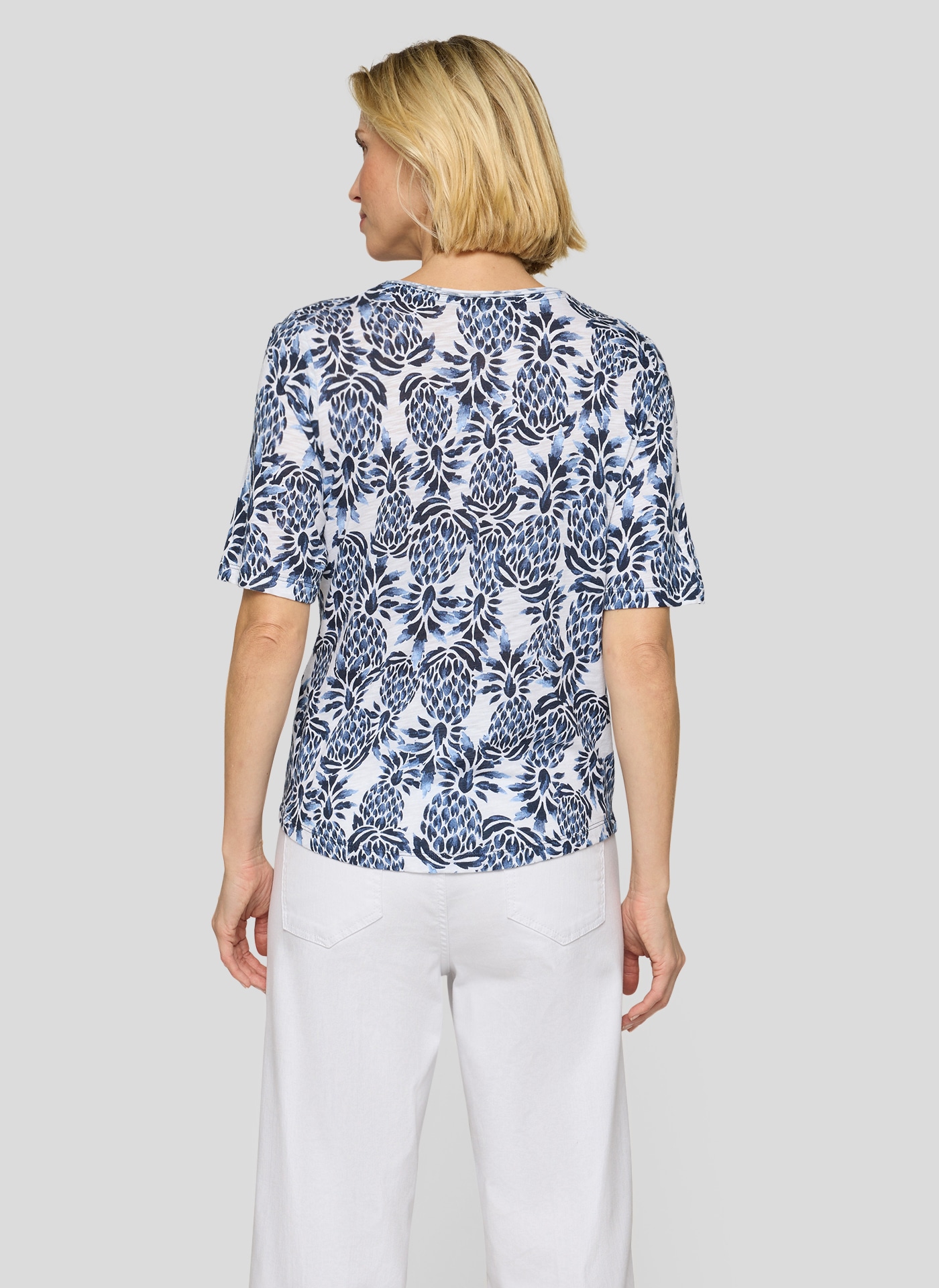 Rabe Kurzarmshirt mit Allover-Print