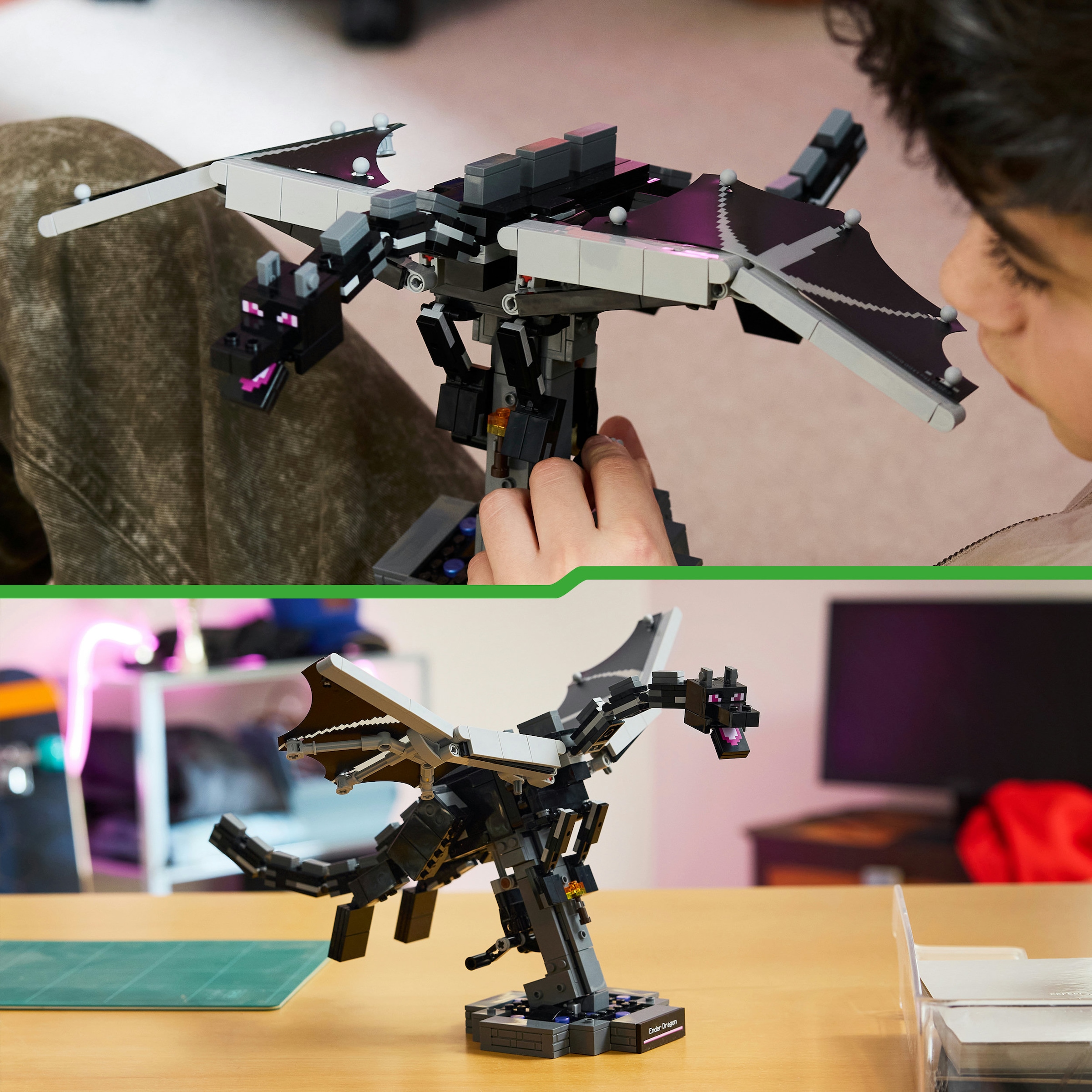 LEGO® Konstruktionsspielsteine »Der Enderdrache (21595), LEGO Minecraft« Made in Europe