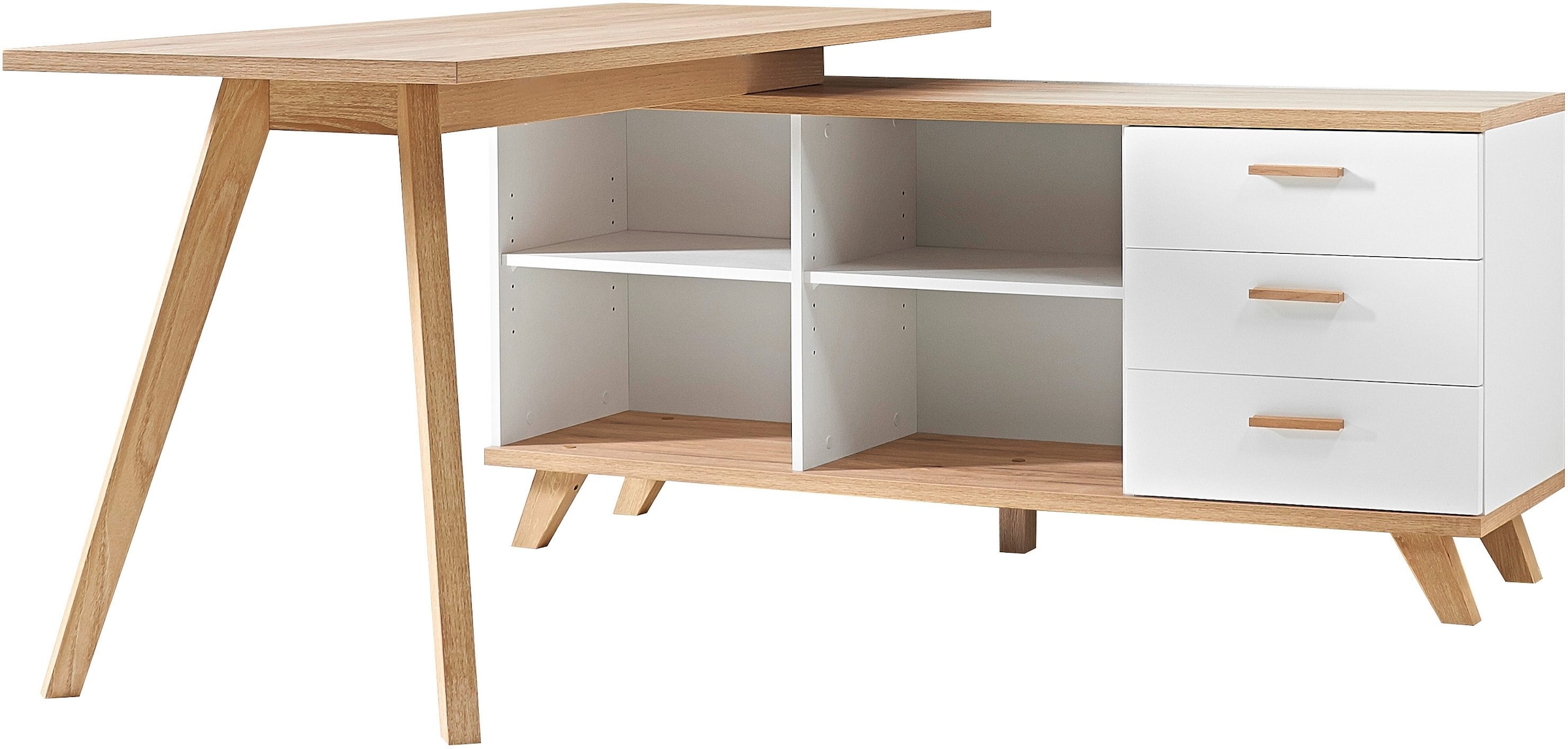 Eckschreibtisch »Oslo«, mit integriertem Sideboard