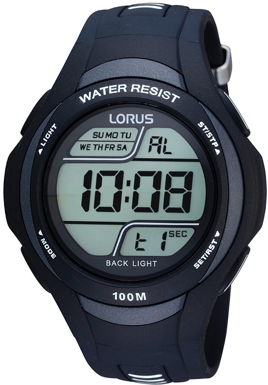 LORUS Chronograph »R2305EX9«, Armbanduhr, Quarzuhr, Herrenuhr, Stoppfunktion, digital, Datum