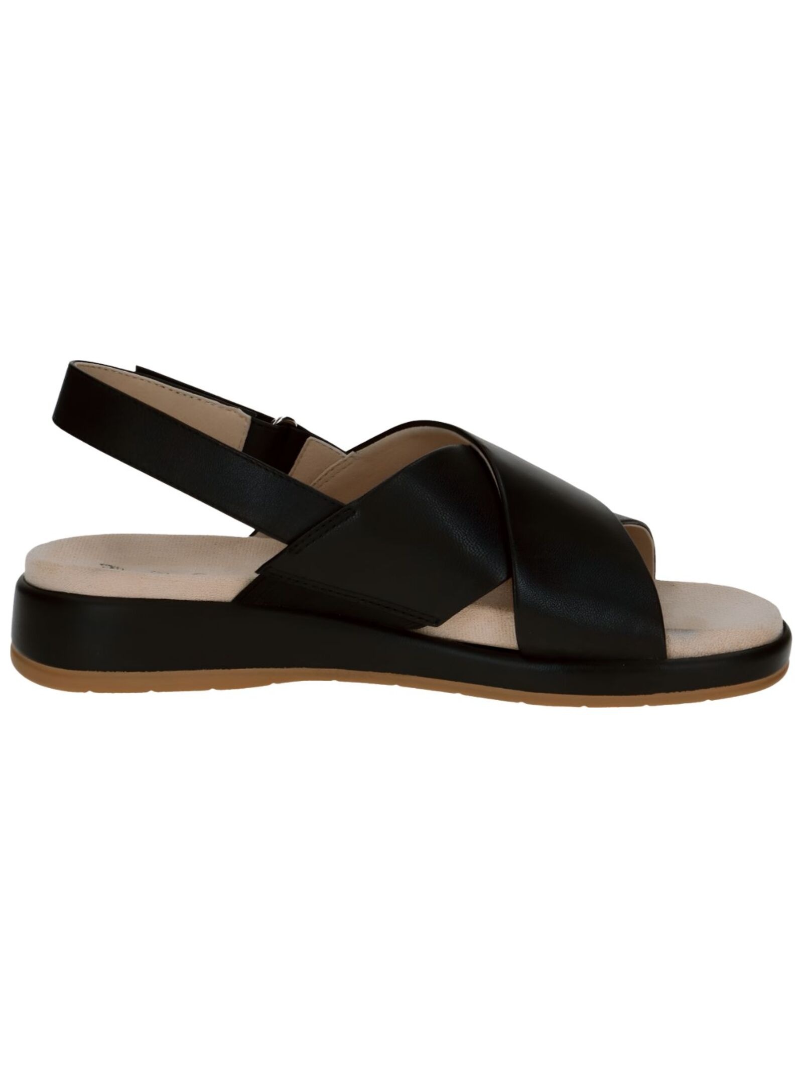 Riemchensandale CAPRICE "Caprice Sandalen Nappaleder", Damen, Gr. 37, schwarz, Nappaleder, Schuhe Riemchensandale 3