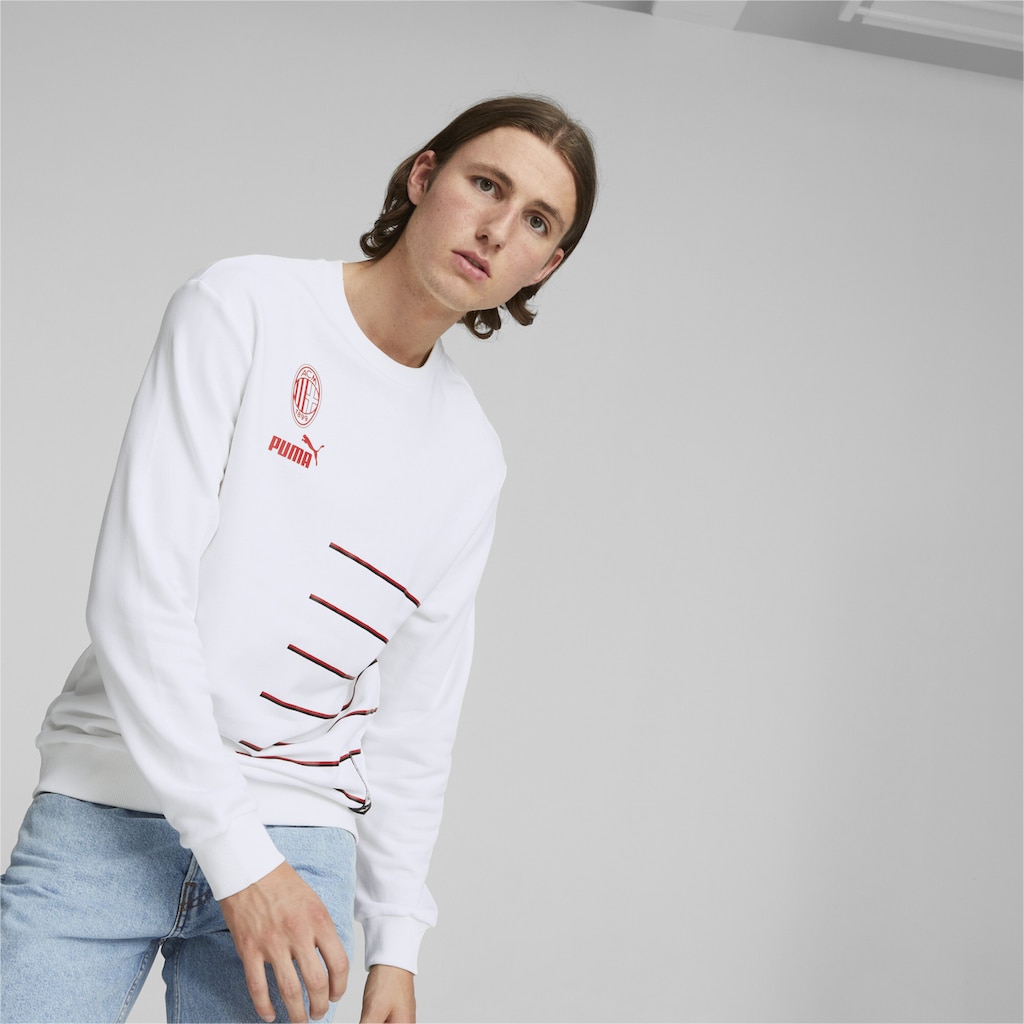PUMA Kapuzensweatshirt »A.C. Milan ftblCulture Sweatshirt mit Rundhalsausschnitt Herren«