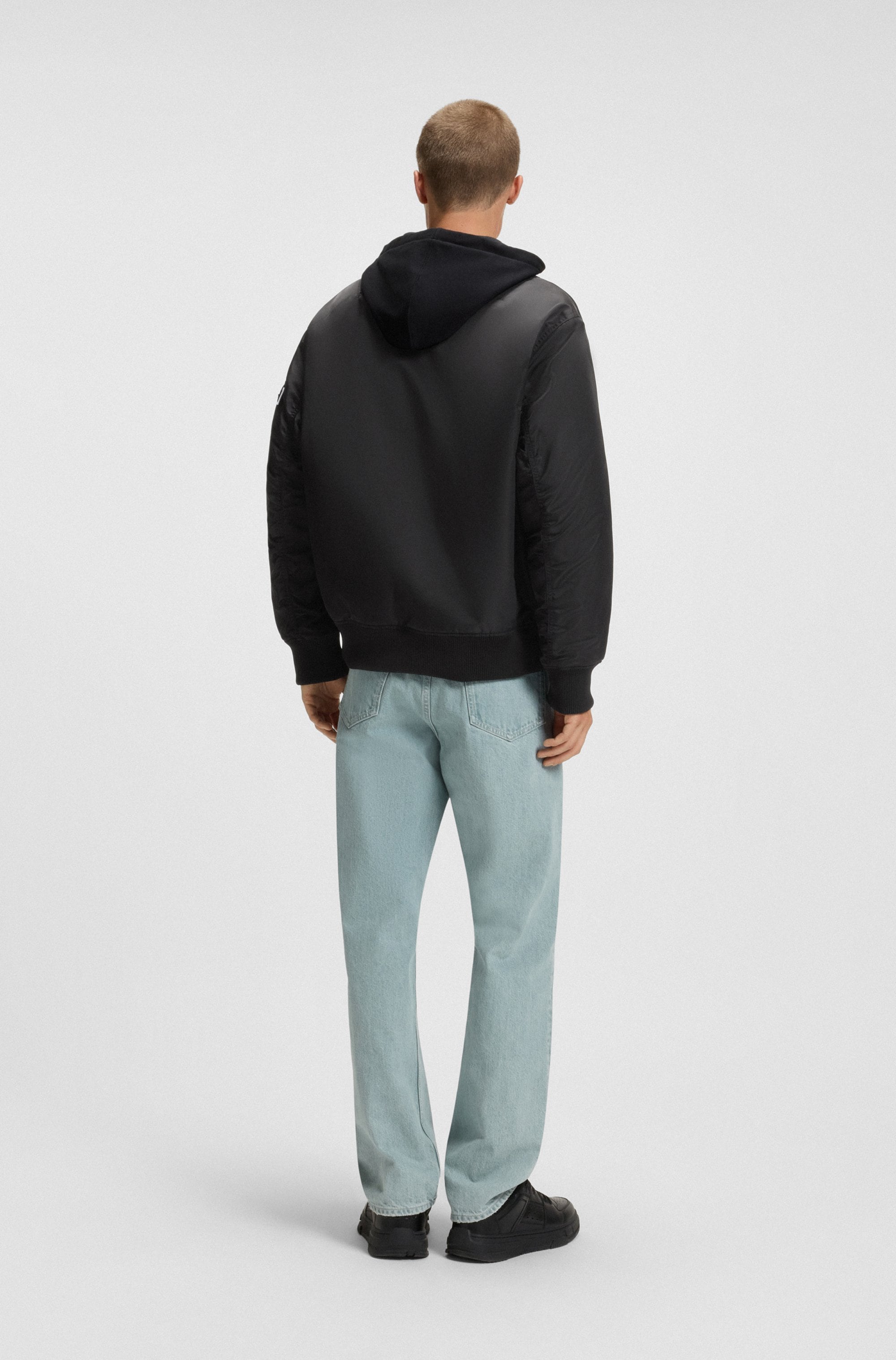 HUGO Blue Blouson »Biero«, mit wasserabweisendem Finish und Ärmeltasche