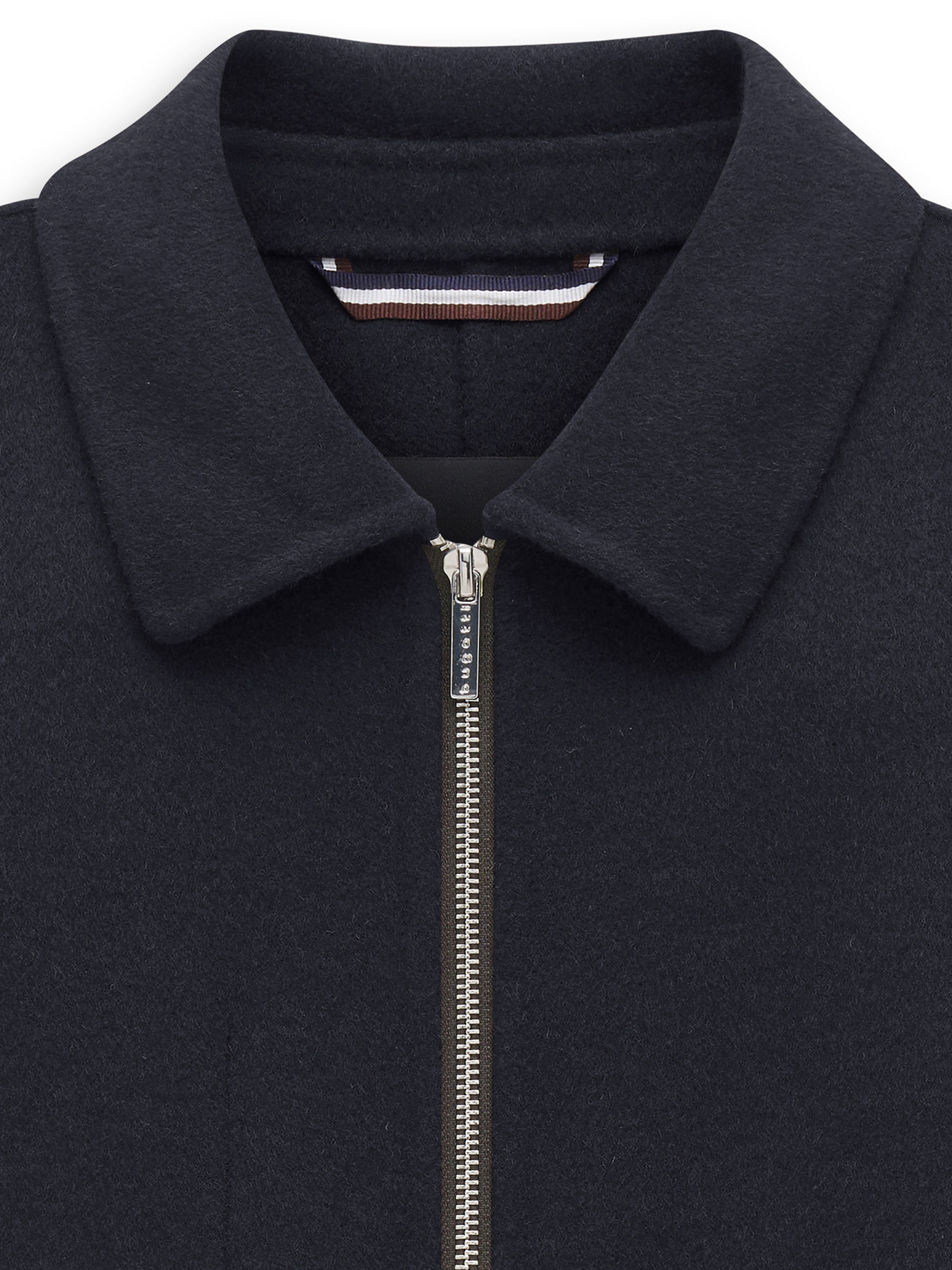 bugatti Blouson »Regular Fit« ohne Kapuze Regular Fit Wolle Handmade Umlegekragen