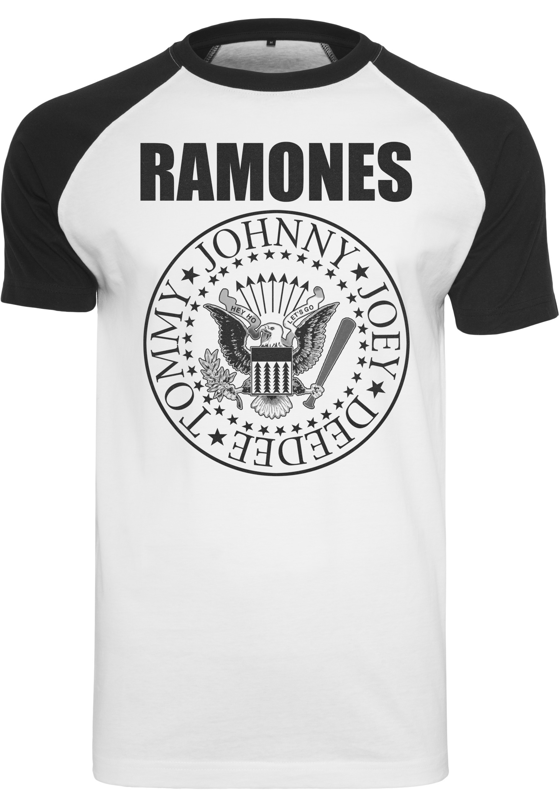 Merchcode T-Shirt "Merchcode Herren Ramones Circle Raglan Tee" 1 Stk.