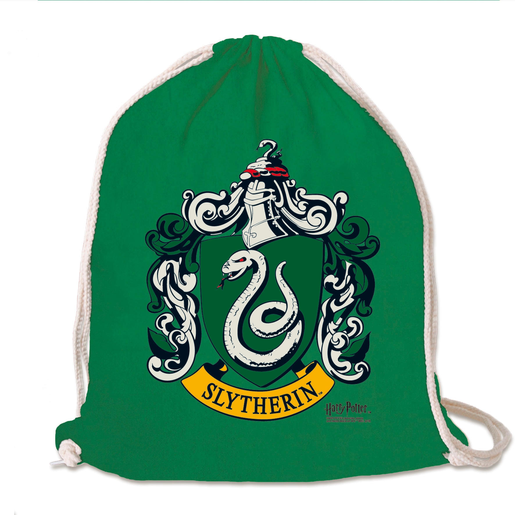 LOGOSHIRT Kulturbeutel "Turnbeutel Harry Potter - Slytherin", mit Slytherin-Wappen