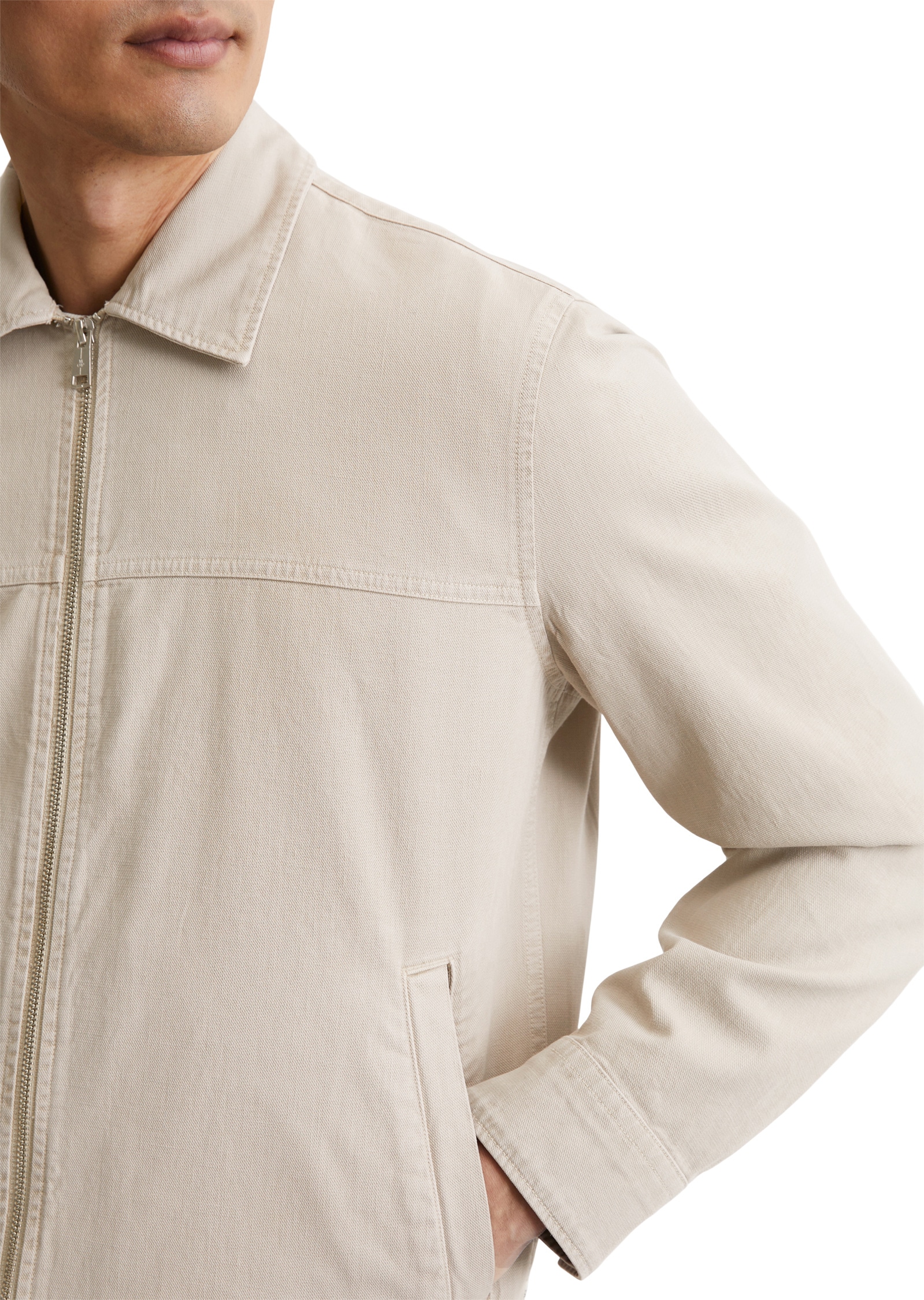 Marc O'Polo Kurzjacke »aus robustem Bo-Baumwoll-Twill«, ohne Kapuze