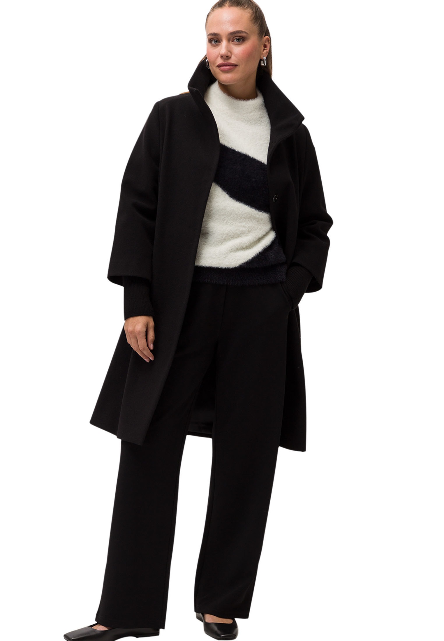 Zero Strickpullover »zero Pullover Colorblock Optik«, (1 tlg.), Plain/ohne Details