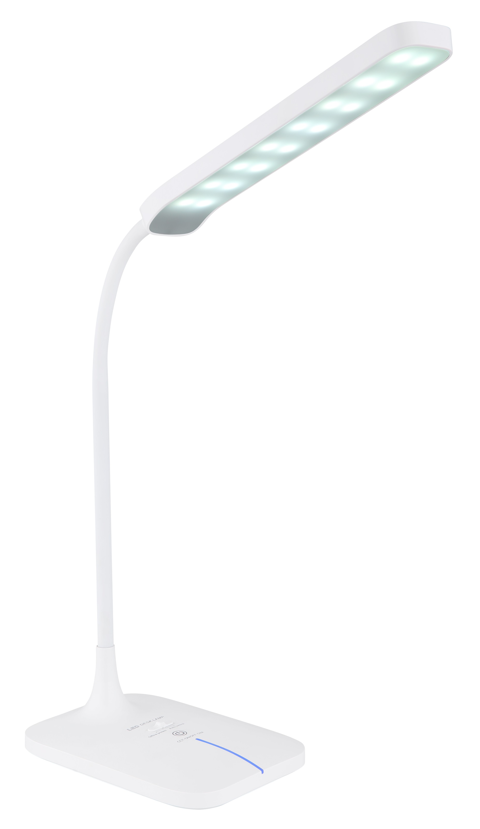 GLOBO LIGHTING Tischleuchte »URANO« LED-Modul 1 Stk. Tischleuchte Weiß, Opalglas, Touch dimmbar, Akku, Flexo, LED 4W