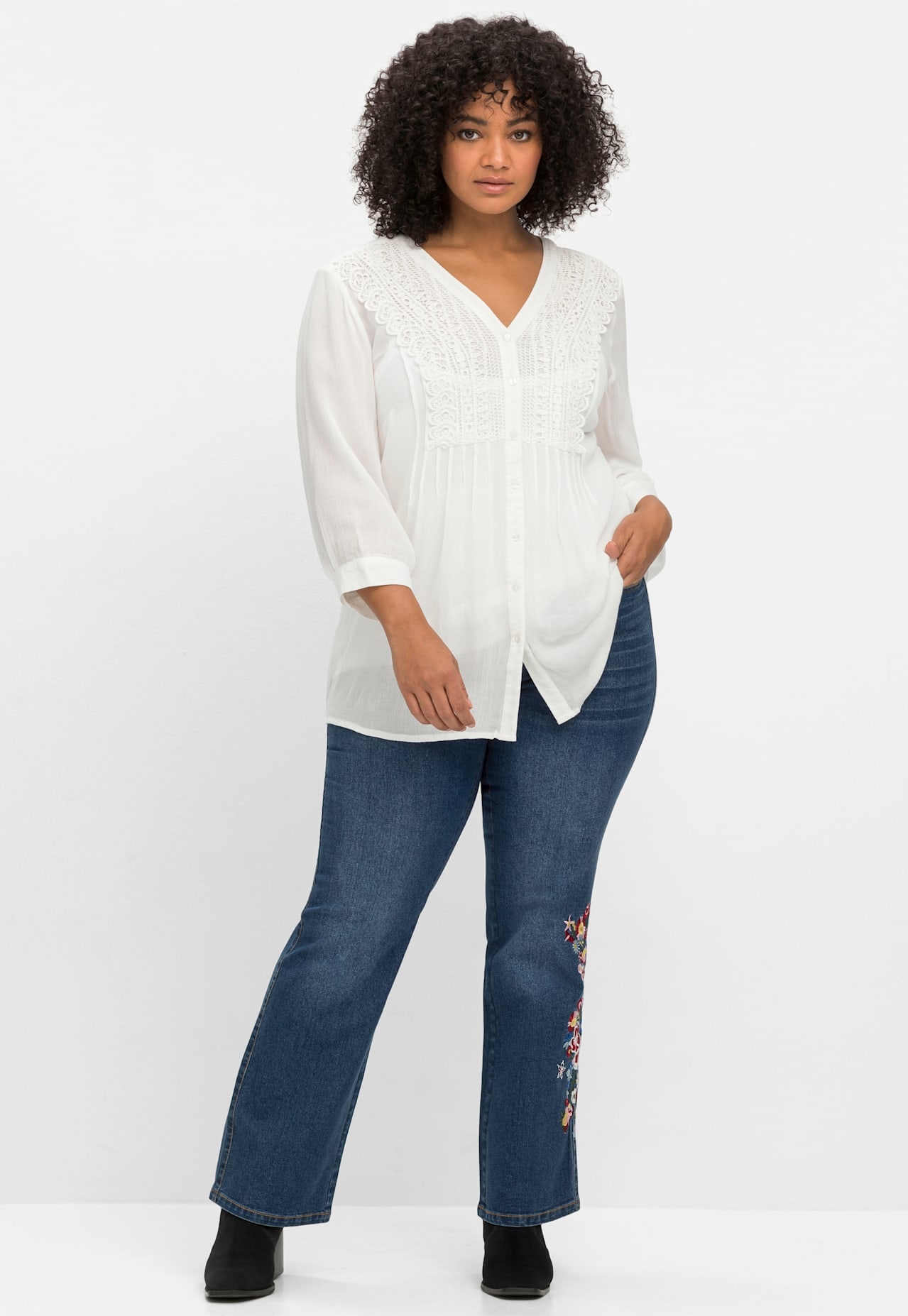 sheego by Joe Browns Crepebluse
