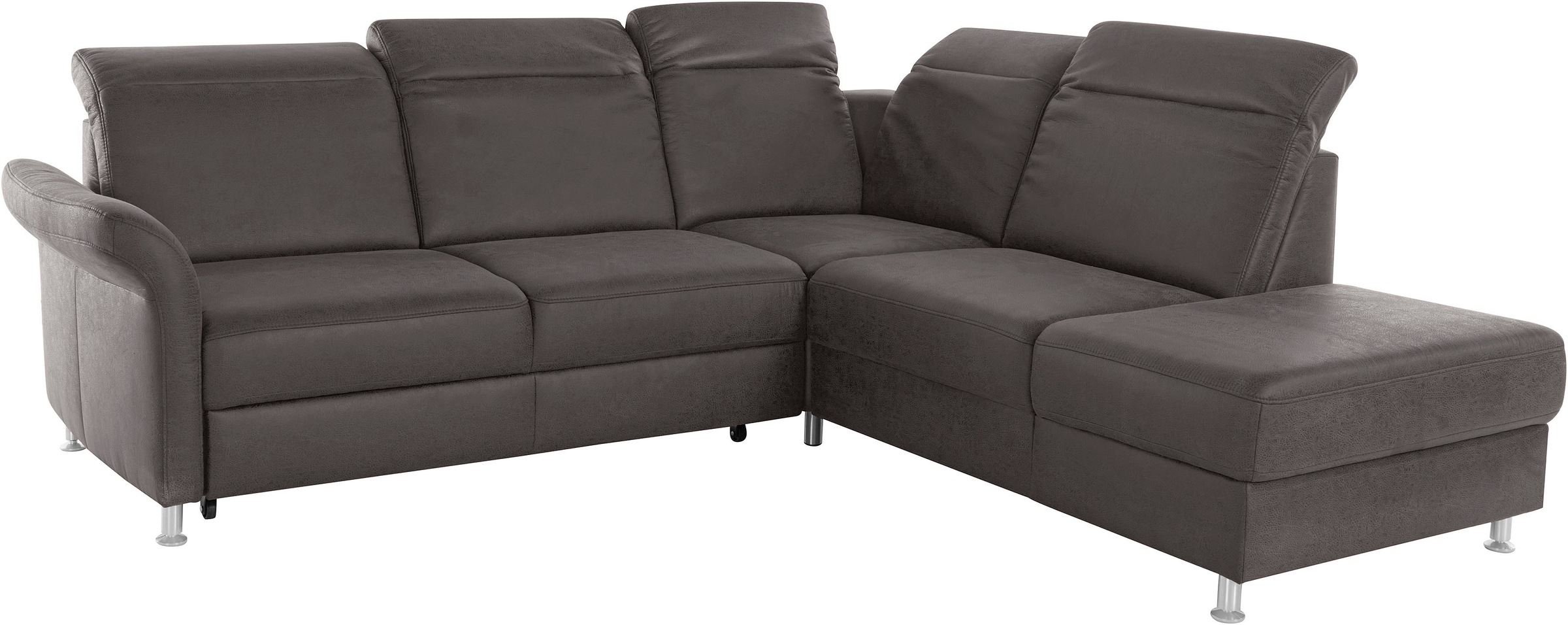 sit&more Ecksofa »Darwin L-Form«, inklusive Federkern, wahlweise mit Kopfteilverstellung, Bettfunktion