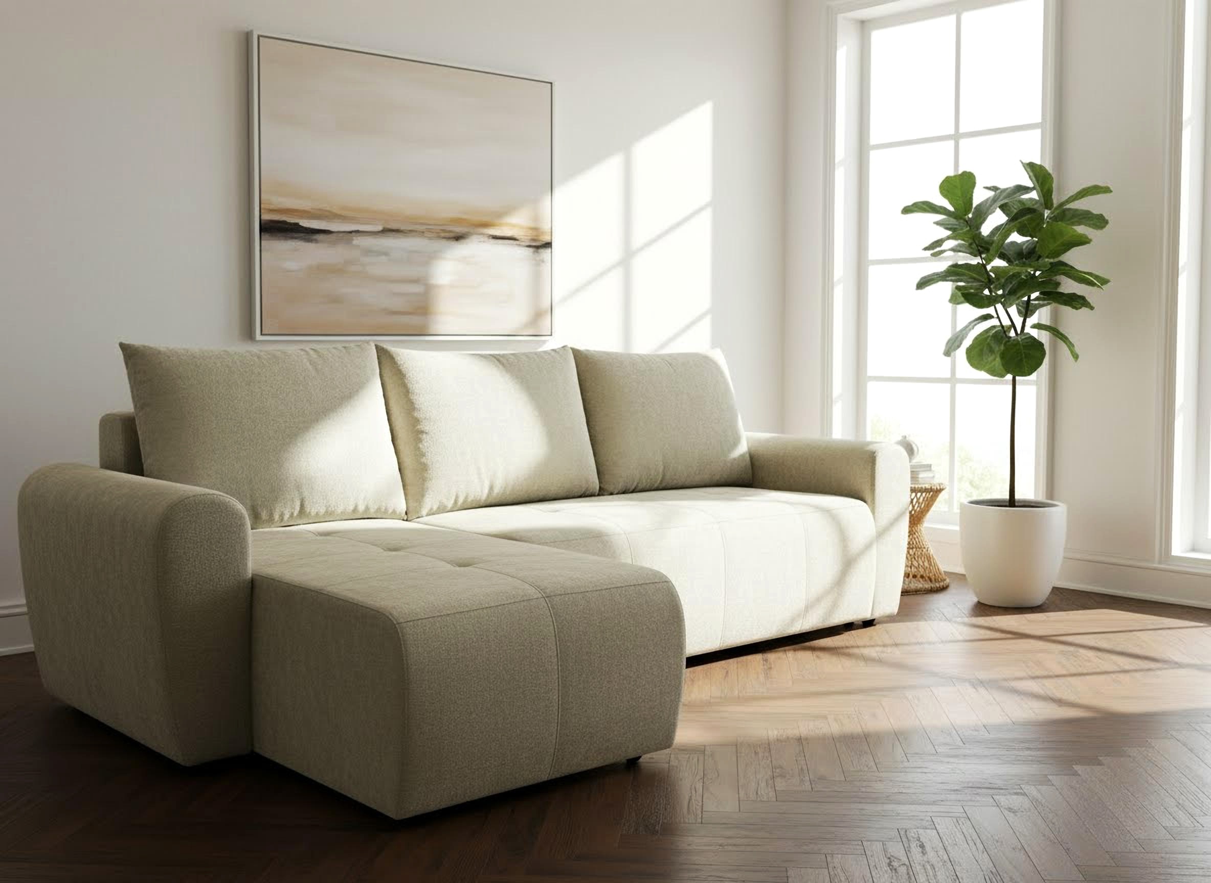 Home affaire Ecksofa "Nortrud-Chester, 241 cm, L-Form, mit Schlaffunktion u günstig online kaufen