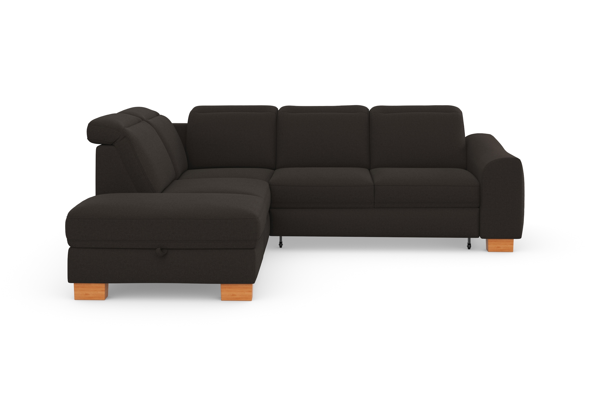 sit&more Ecksofa "Dundee L-Form", mit Federkern und Massivholzfüßen, wahlwe günstig online kaufen