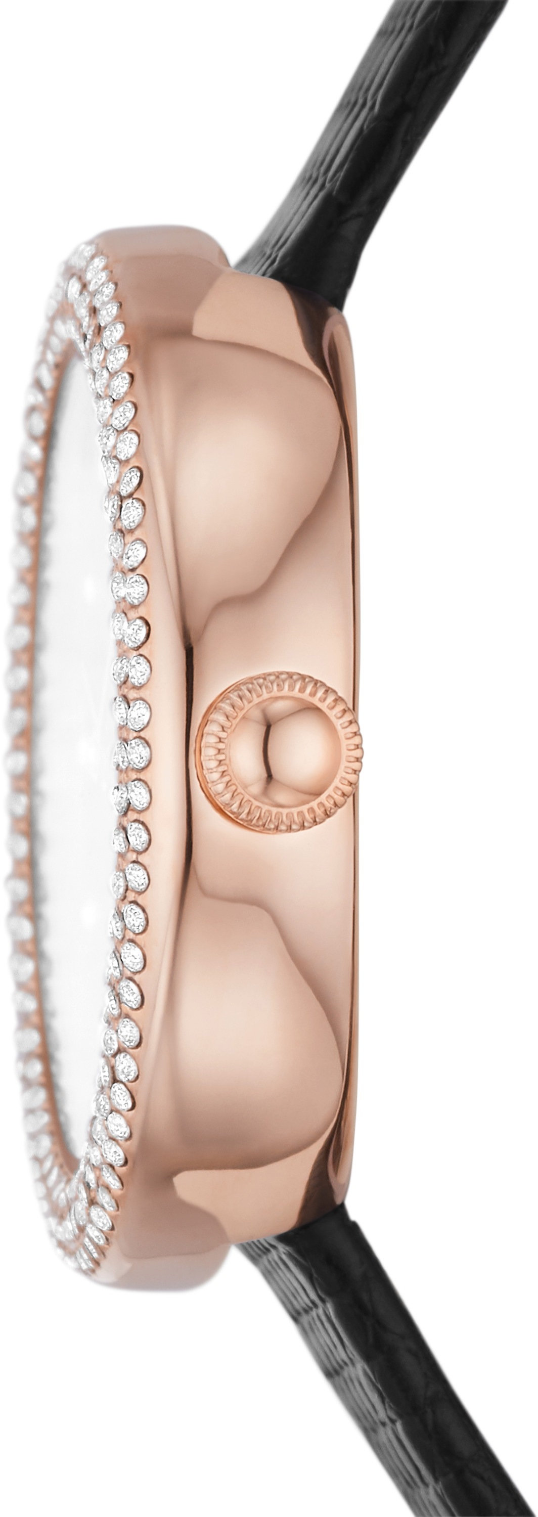 Emporio Armani Quarzuhr, Armbanduhr, Damenuhr, analog, Lederarmband