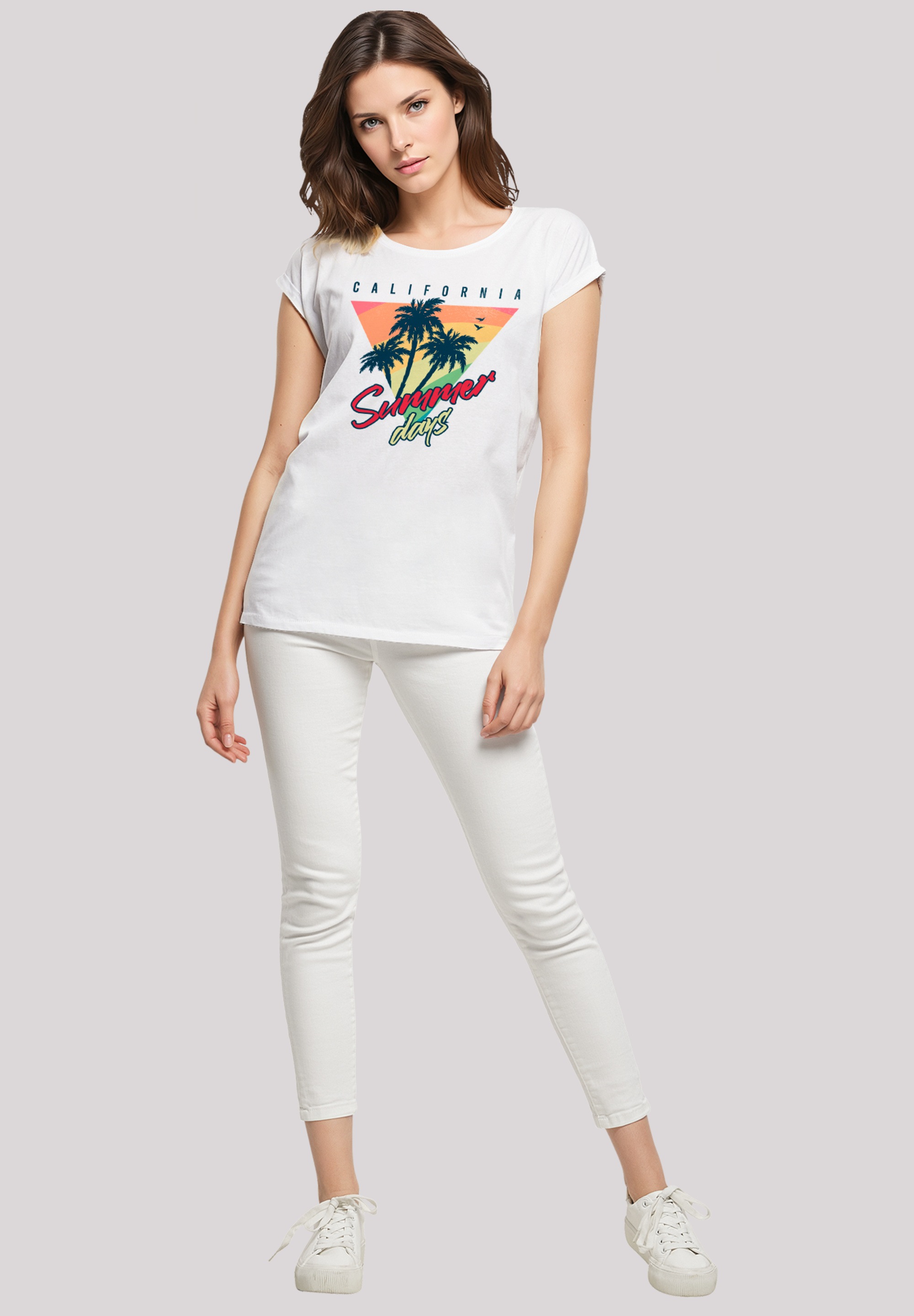 F4NT4STIC T-Shirt »California Palmen Retro«, Premium Qualität