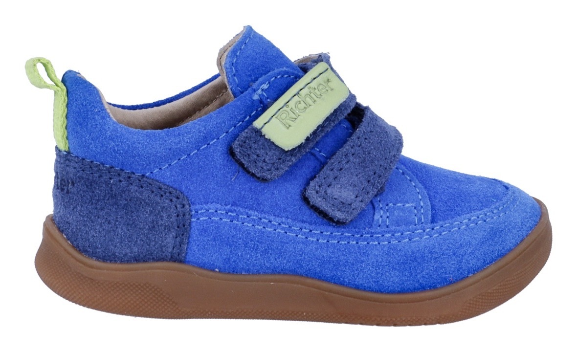 Richter Lauflernschuh »Samy WMS: mittel«, Sneaker im Colorblocking-Look, Größenschablone zum Download