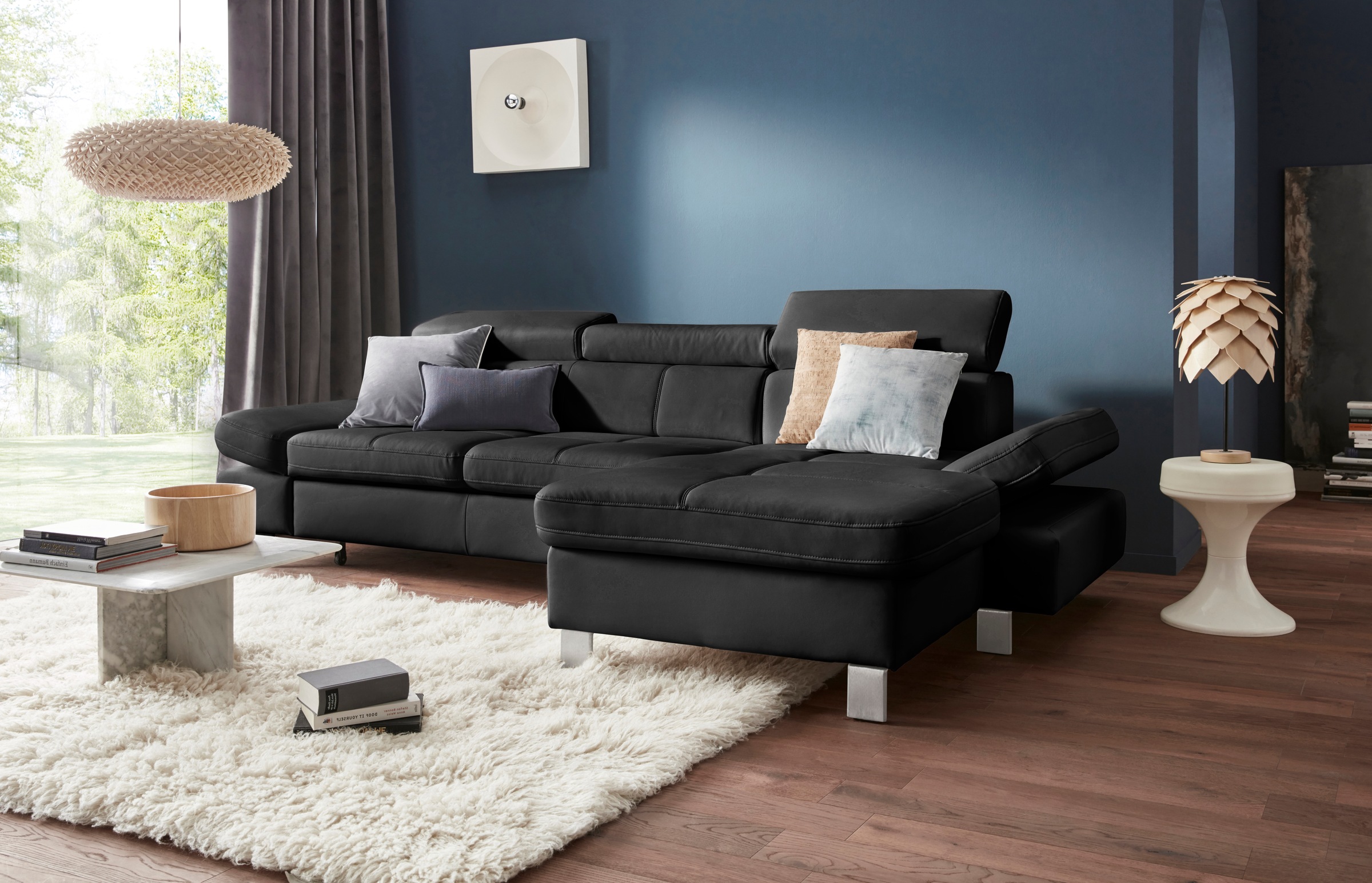 exxpo - sofa fashion Ecksofa "Fiji, hochwertige Detailverarbeitung, Breite günstig online kaufen