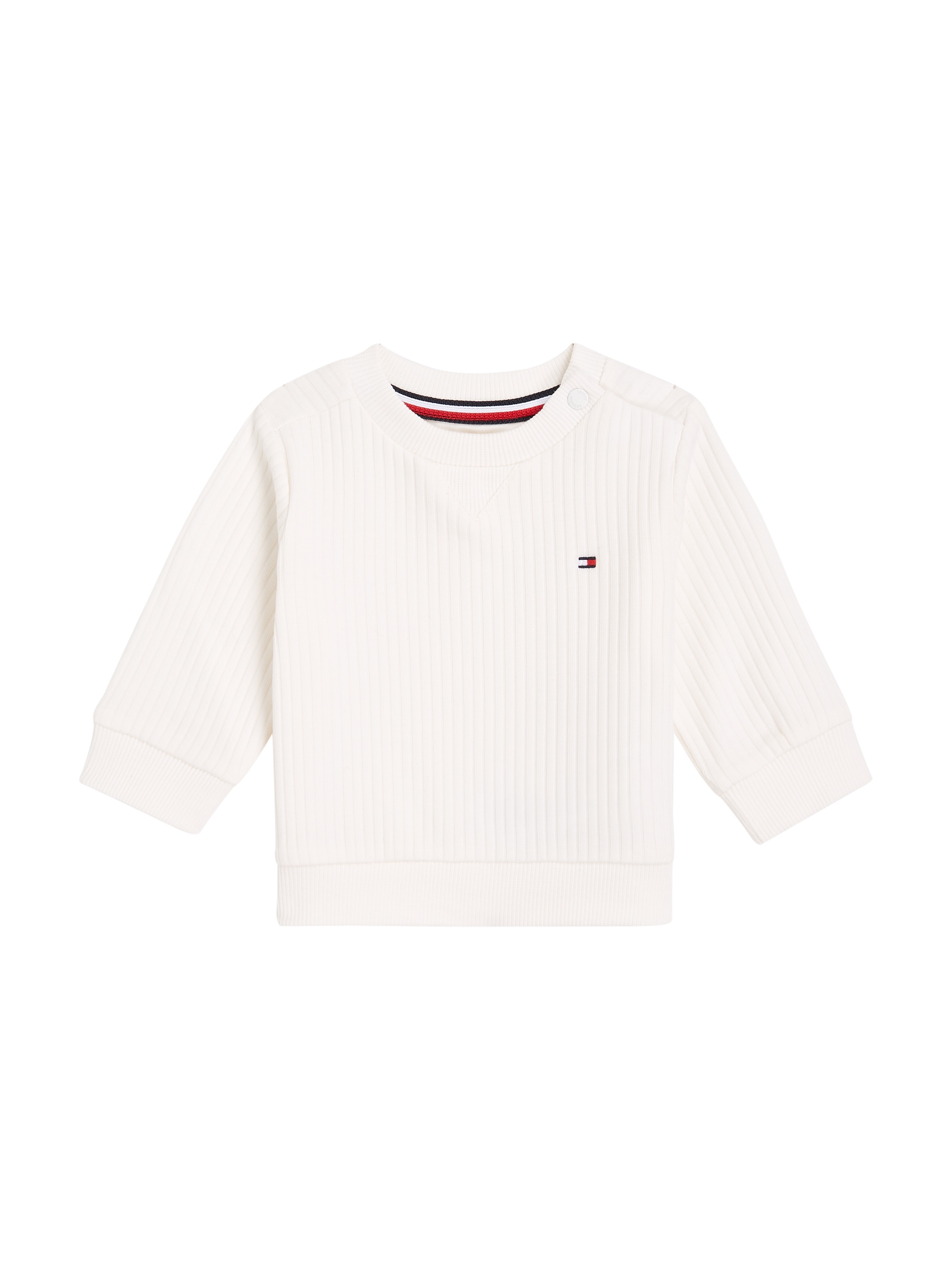 Tommy Hilfiger Sweatshirt »ESSENTIAL REGULAR SWEATSHIRT LS«, Baby bis 2 Jahre mit Logostickerei