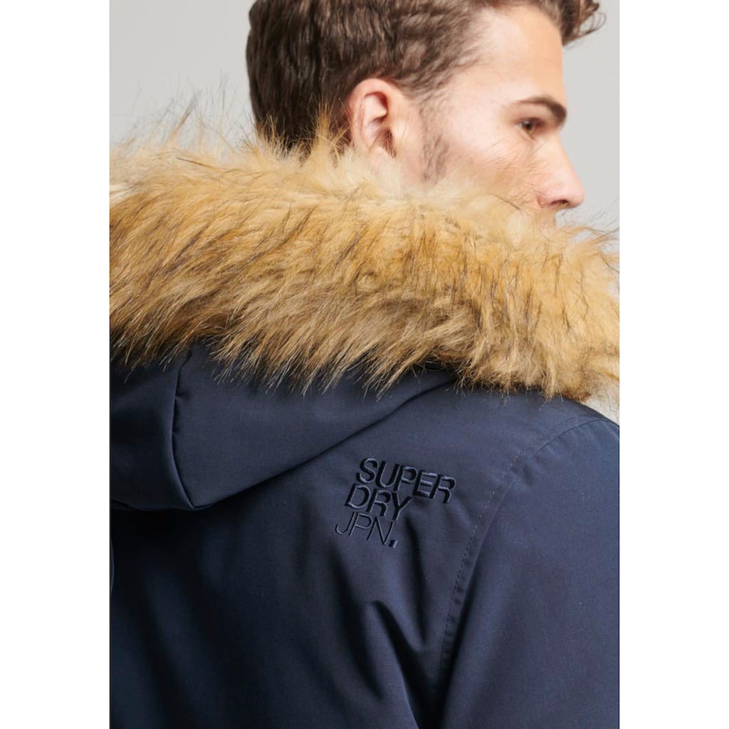 Superdry Steppjacke »EVEREST FAUX FUR HOODED PARKA«