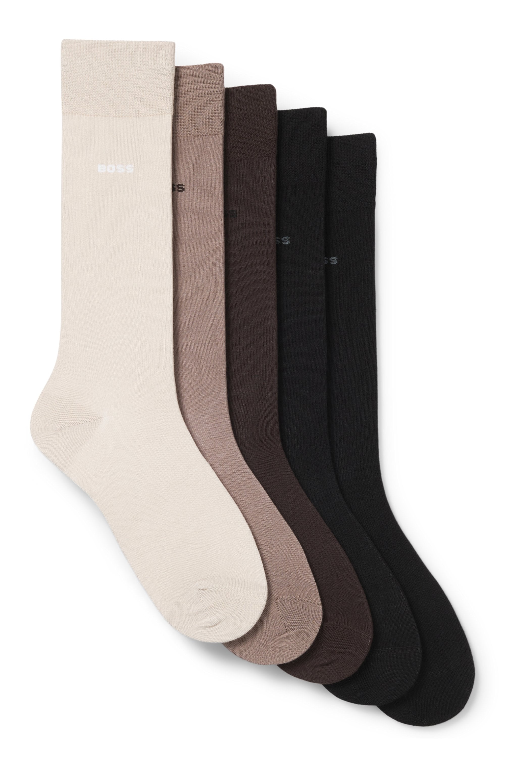 BOSS Socken "5P Uni Color CC" 5 Stk. tlg. in klassischer Unifarbe günstig online kaufen