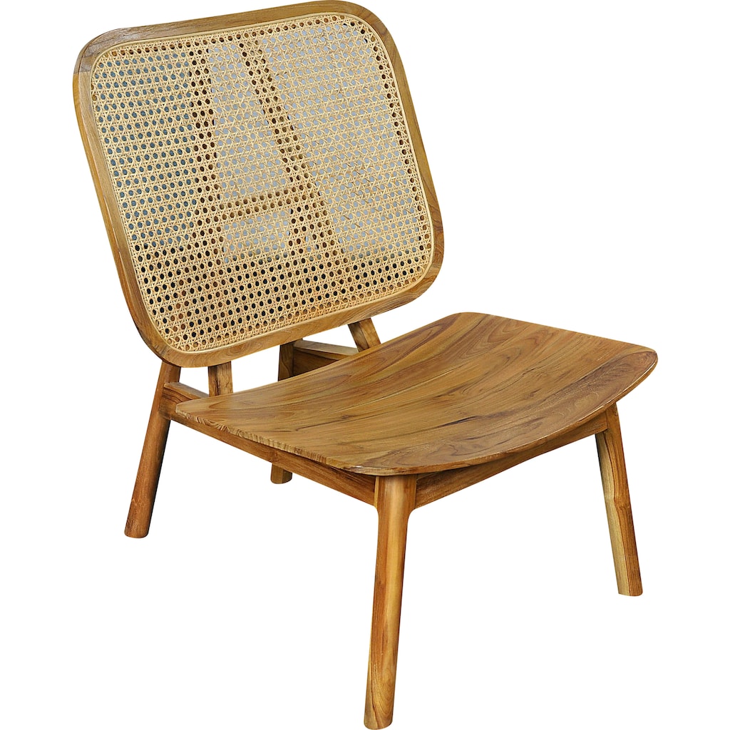 SIT Rattanstuhl, mit Wiener Geflecht, moderner Lounge chair für alle Räume geeignet