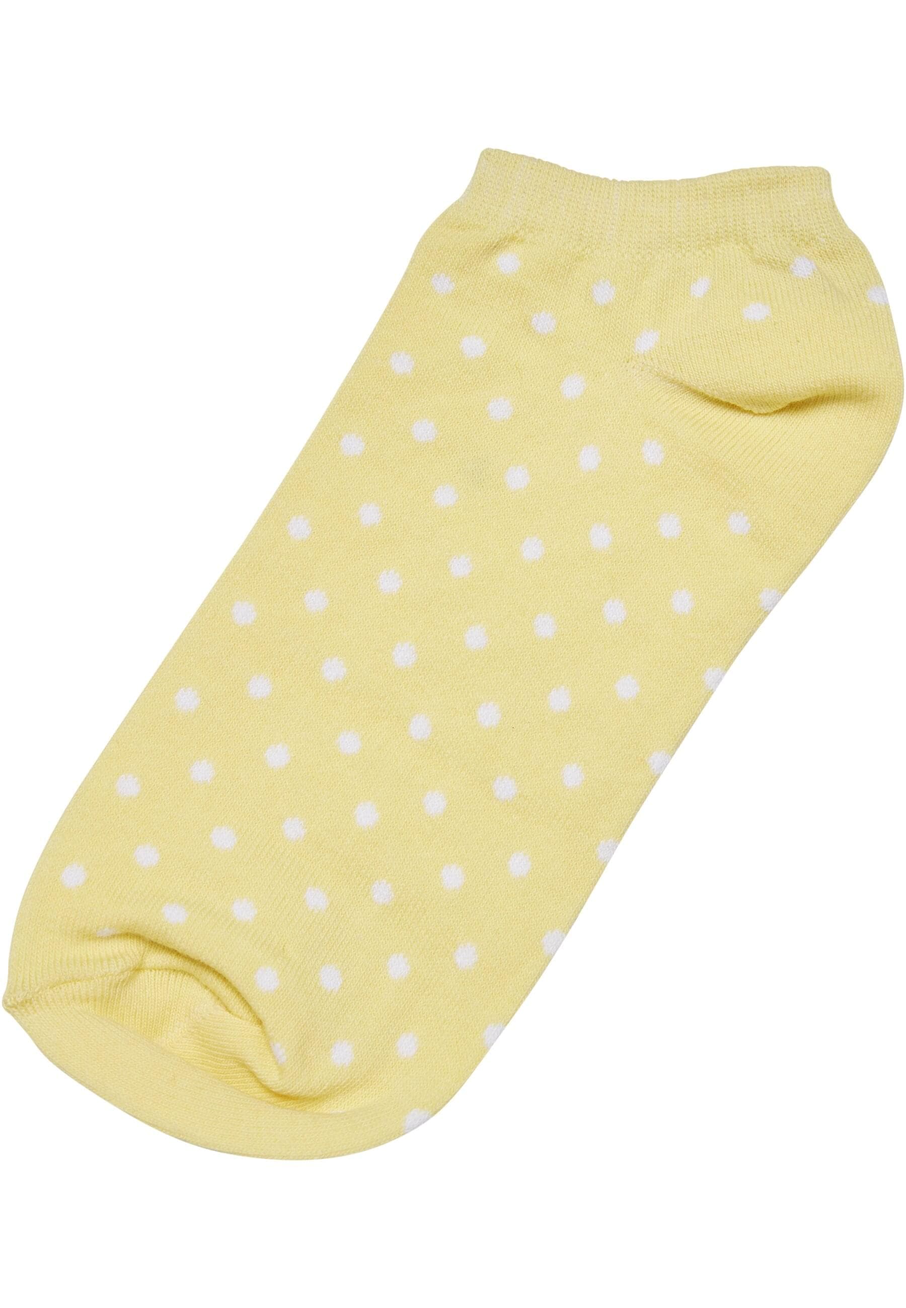 URBAN CLASSICS Basicsocken »Urban Classics Unisex No Show Socks Dots 5-Pack«, (1 Paar)