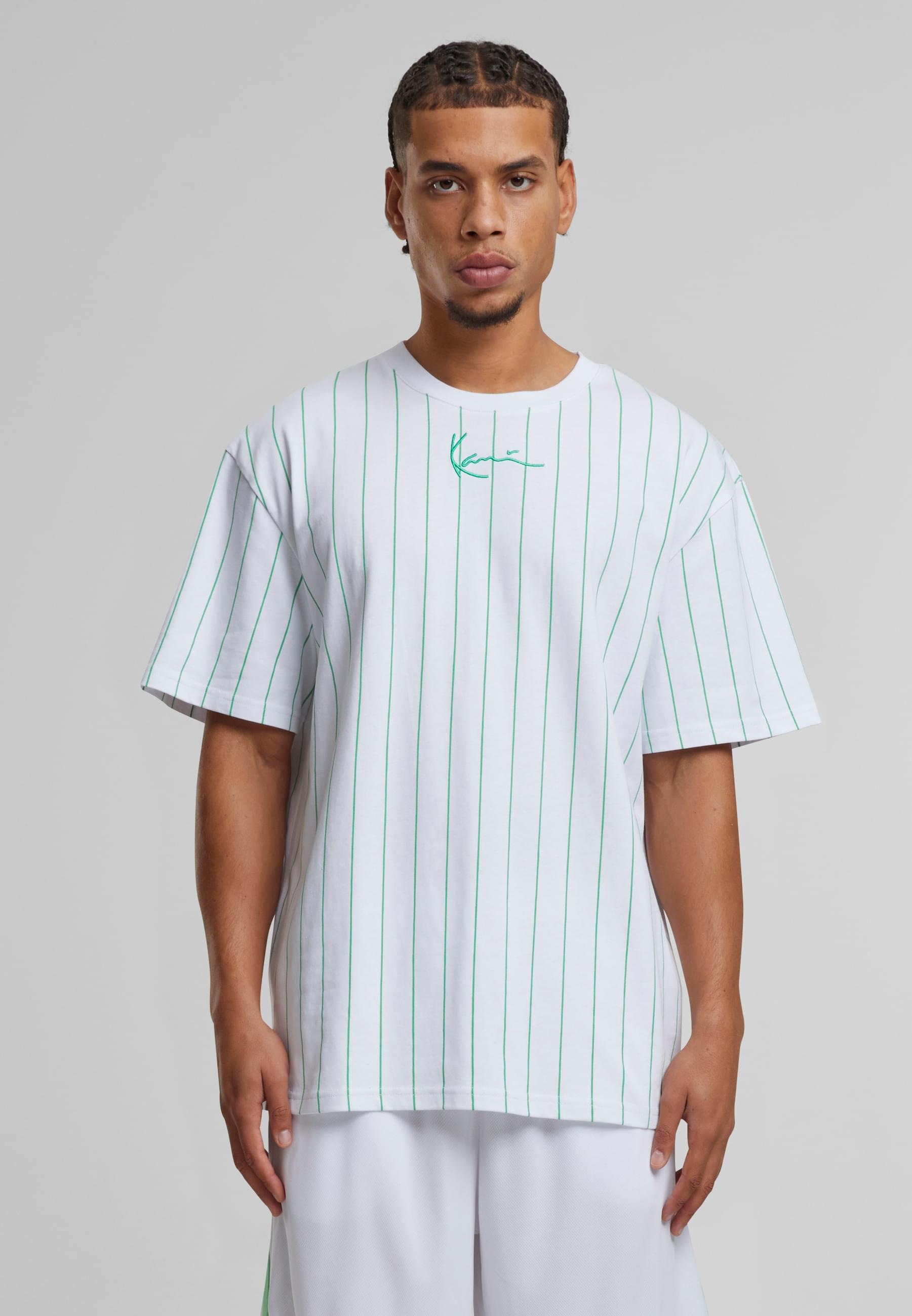 Karl Kani T-Shirt »Karl Kani Small Signature Essential Pinstripe Tee«, (1 tlg.)
