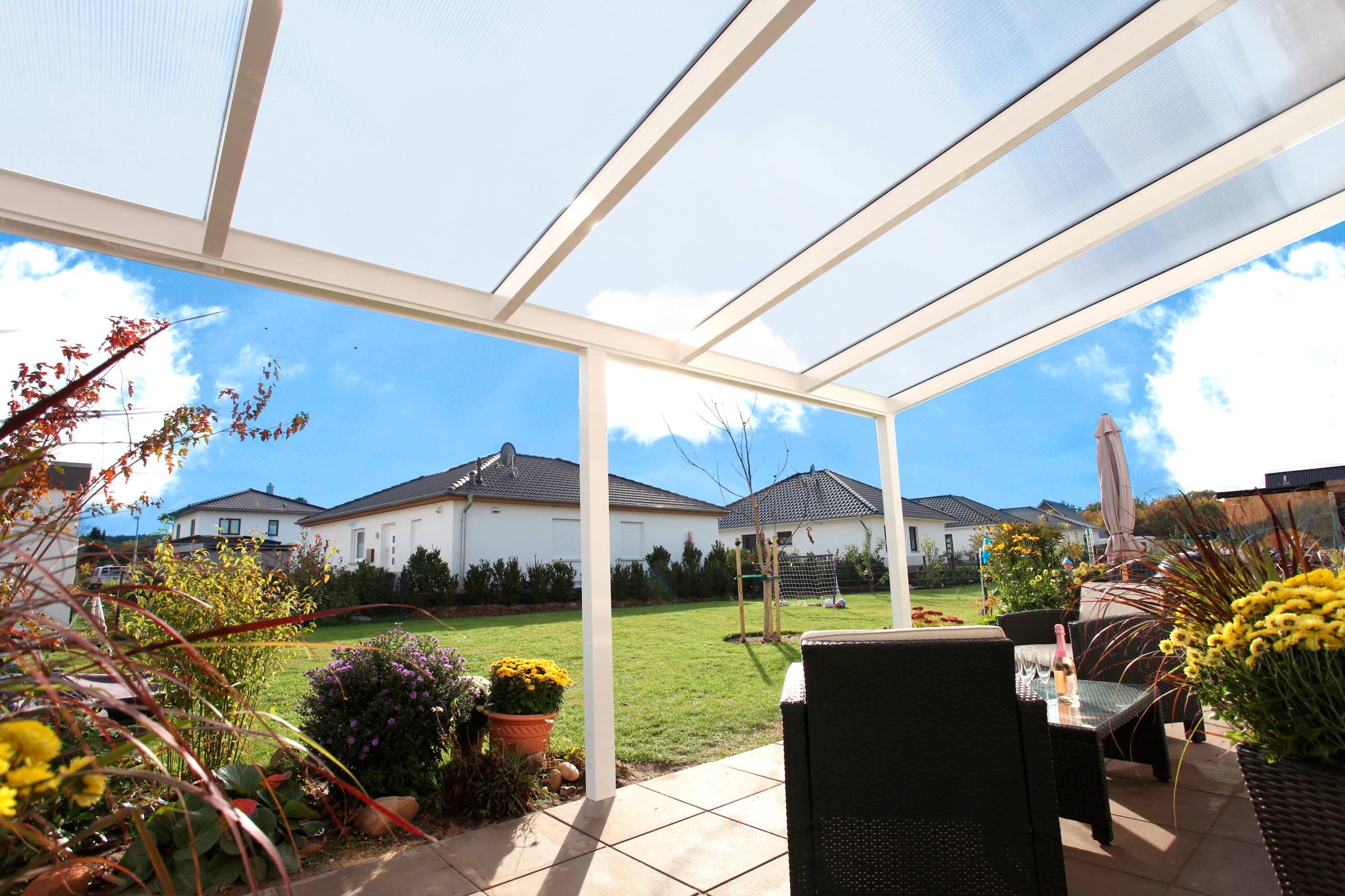 Skanholz Terrassendach »Garda«, BxT: 648x307