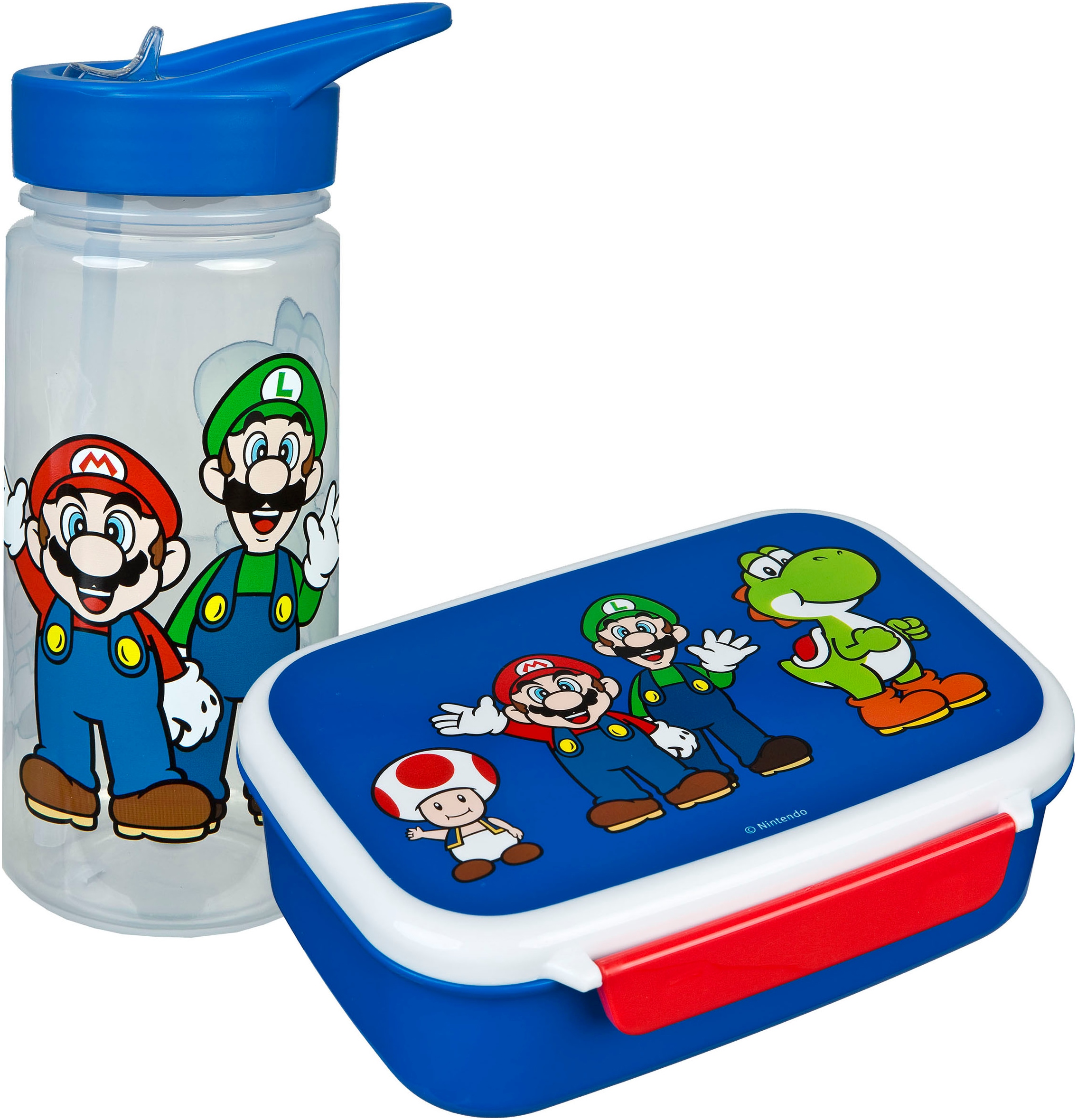 Scooli Lunchbox »Super Mario«, (Set, 2 tlg.), mit Trinkflasche