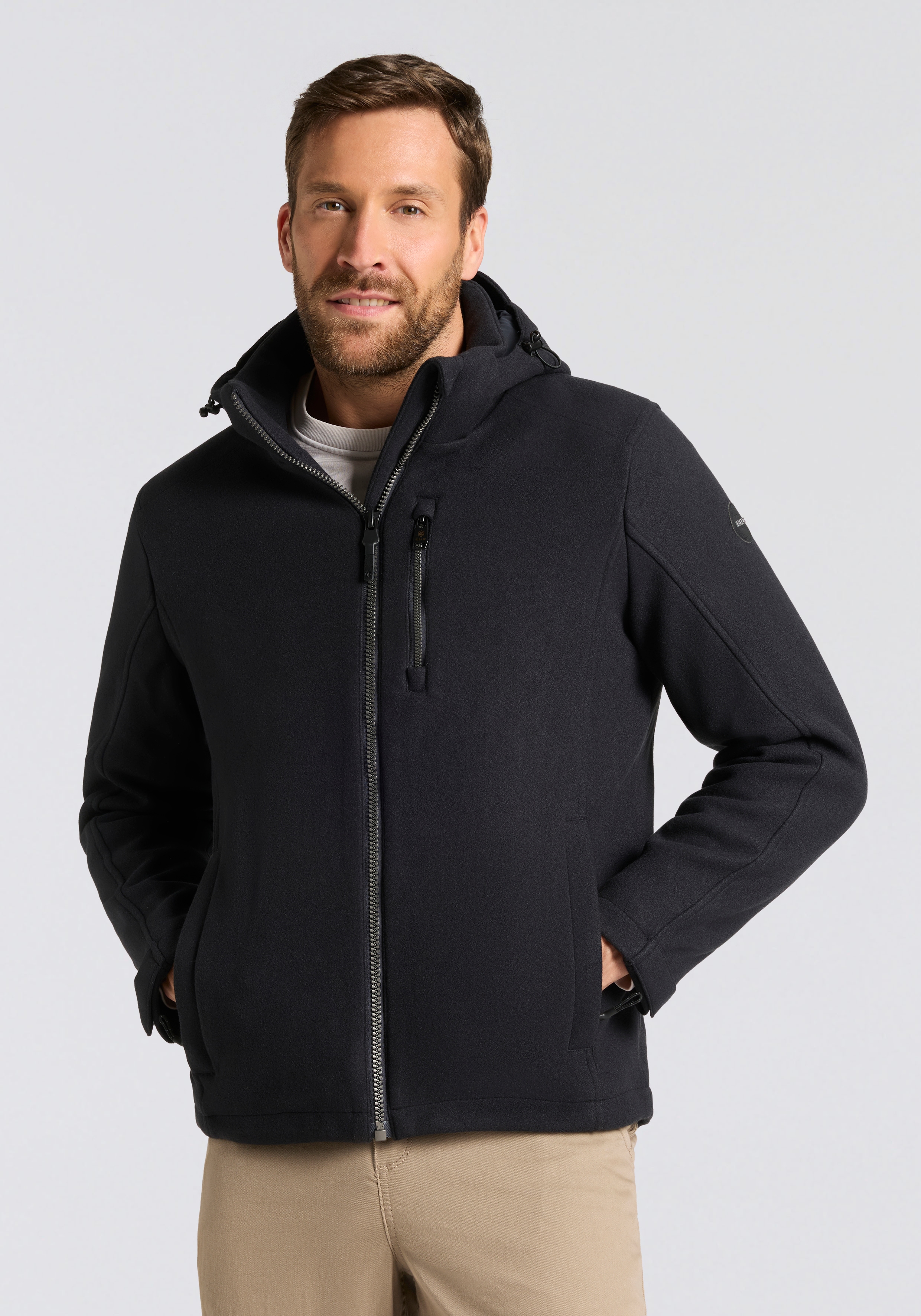 G.I.G.A. DX by killtec Outdoorjacke "GW 43 MN JCKT" mit anpassbarer und abnehmbarer Kapuze, windabweisend