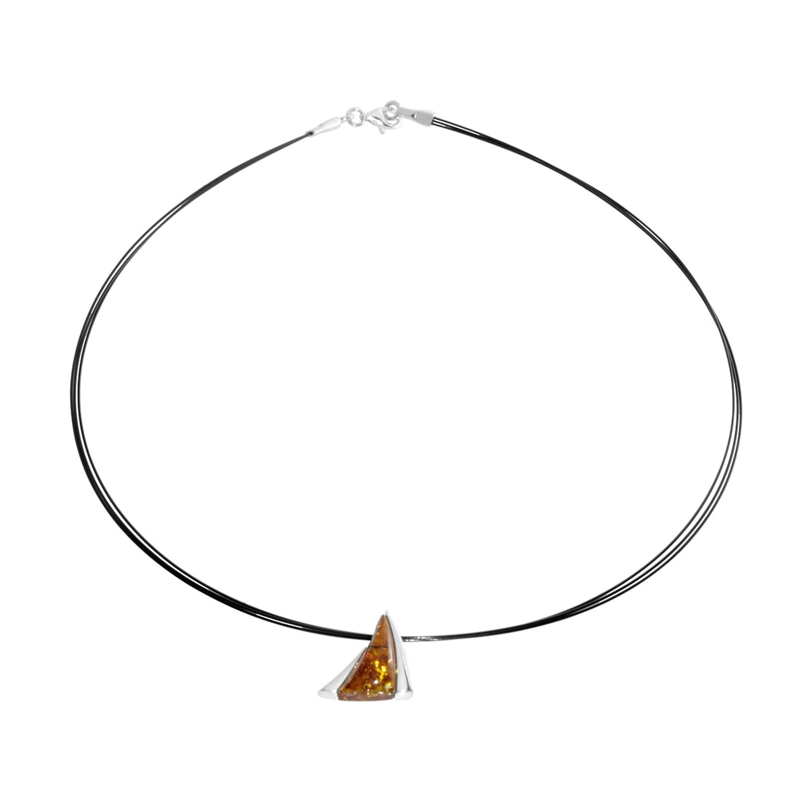OSTSEE-SCHMUCK Halsreif »Ostsee-Schmuck Halsreif mit Anhänger Gleiter-Imke 15«, (2 tlg.)