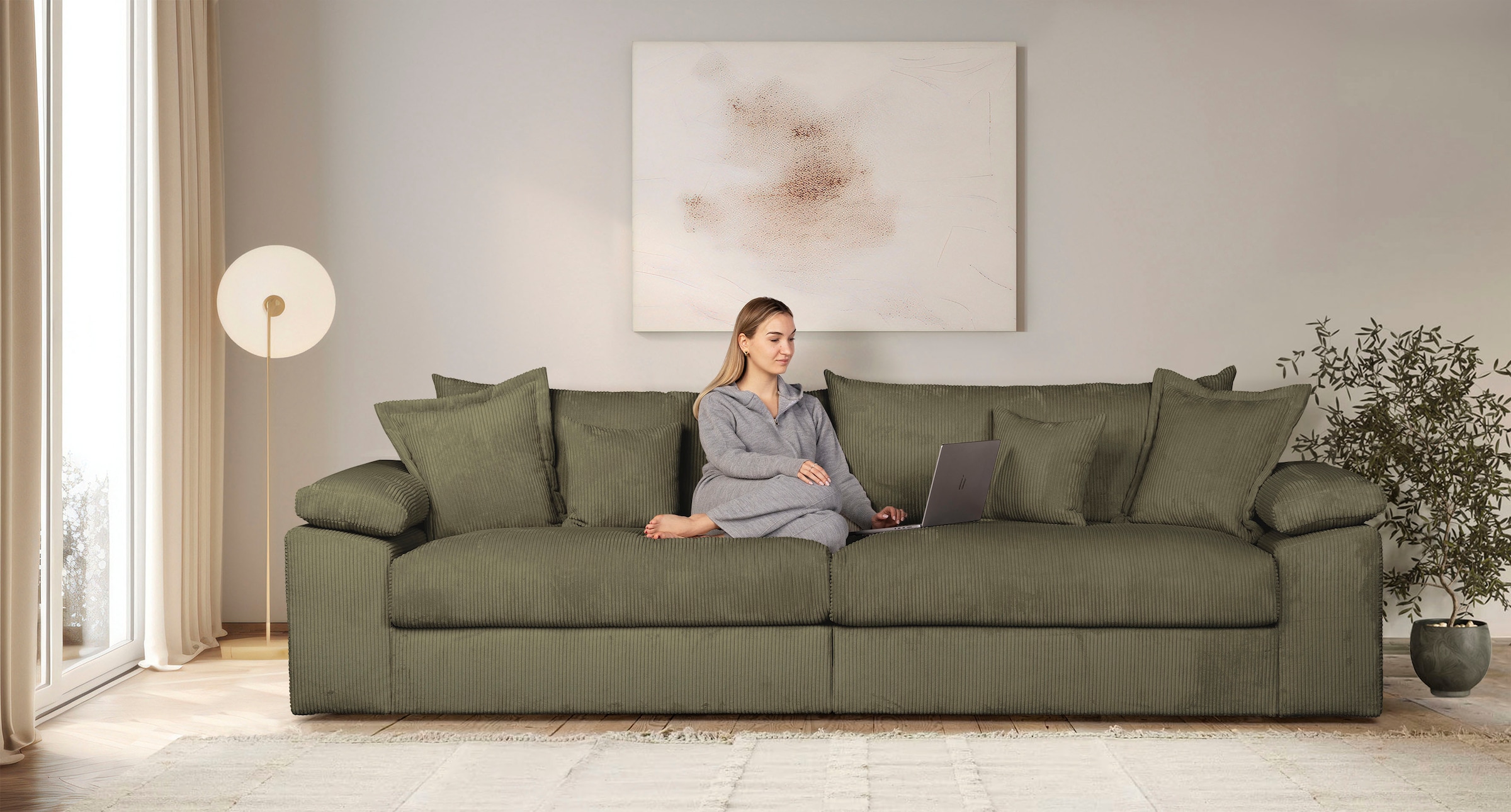 Home affaire Big-Sofa "Soft&Cosy XXL, B: 303 cm - OTTO. Verlässliche Qualit günstig online kaufen