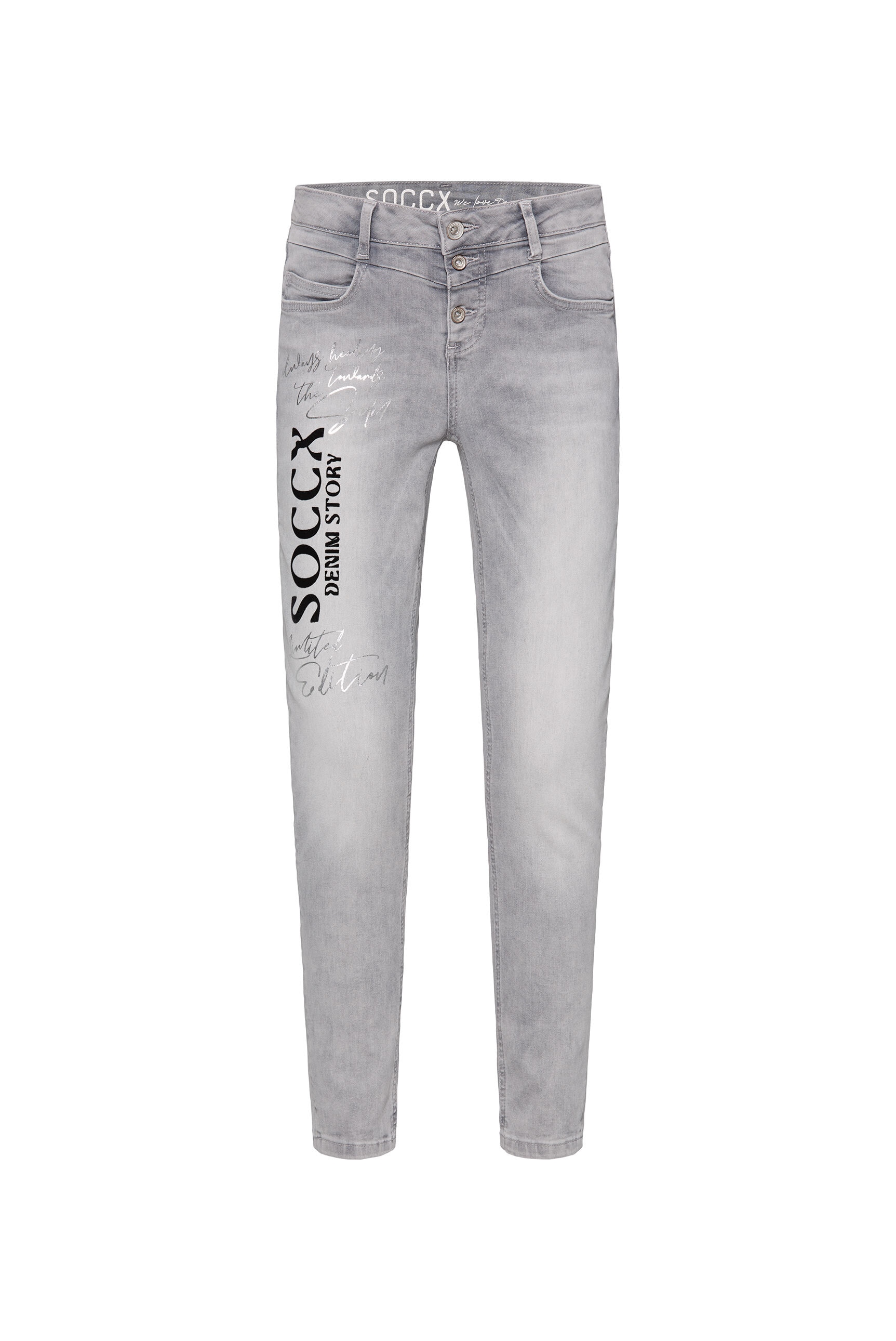 SOCCX Slim-fit-Jeans, mit normaler Leibhöhe