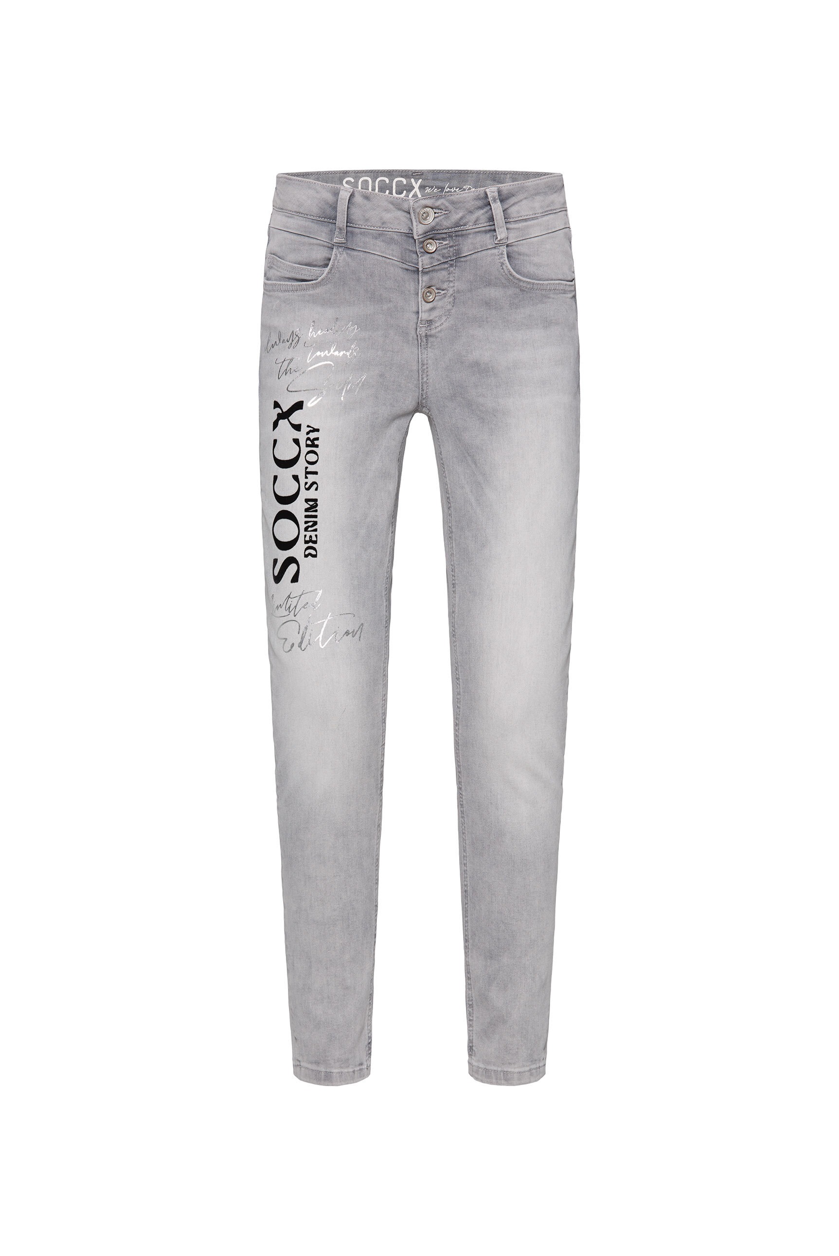 SOCCX Slim-fit-Jeans, mit normaler Leibhöhe günstig online kaufen