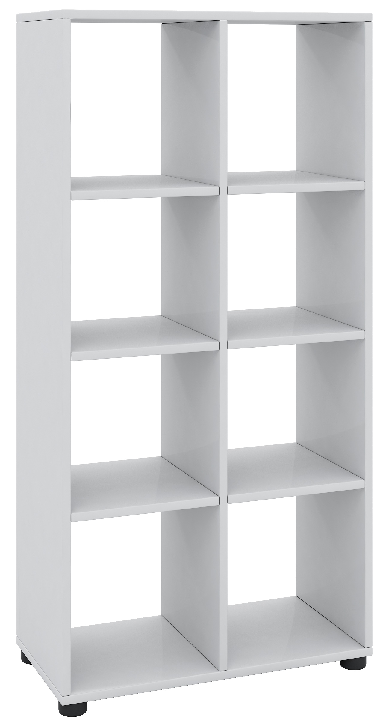 VCM Hochschrank »VCM Holz Badregal | Badschrank | Maße: H. 123 x B. 60 x T. 30 cm | Raumteiler | stehend - Benos-2x4 Fach«, (1 St.)