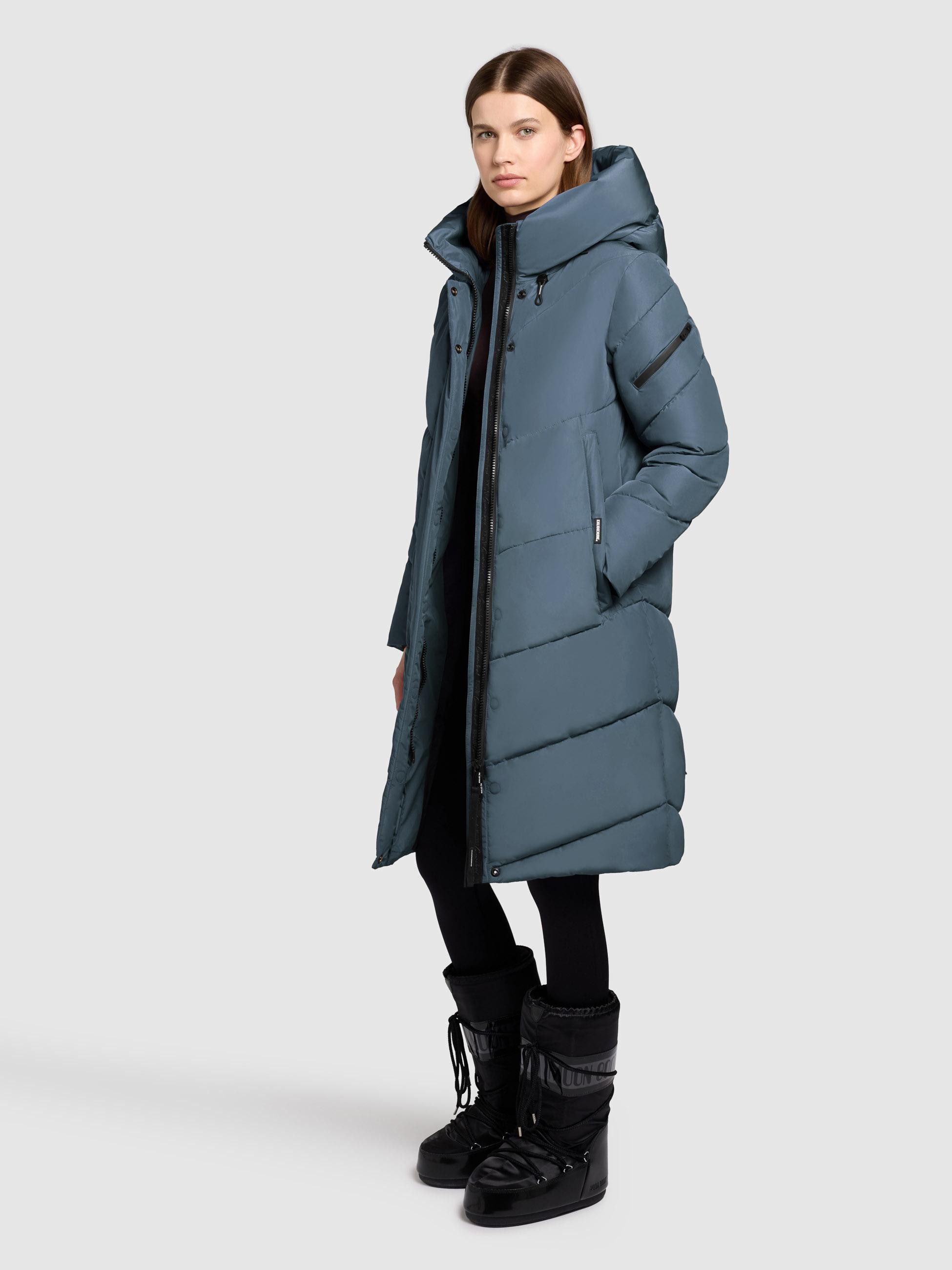 khujo Steppmantel »Jange-YM«, Warmer Wintermantel mit magnetischen Details
