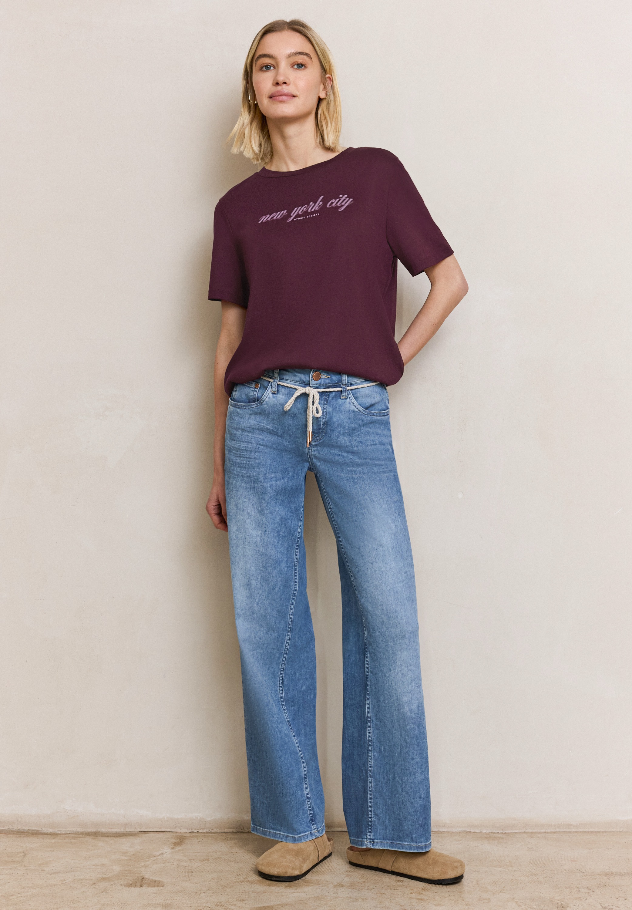 STREET ONE STUDIO Print-Shirt im soften Baumwoll-Mix