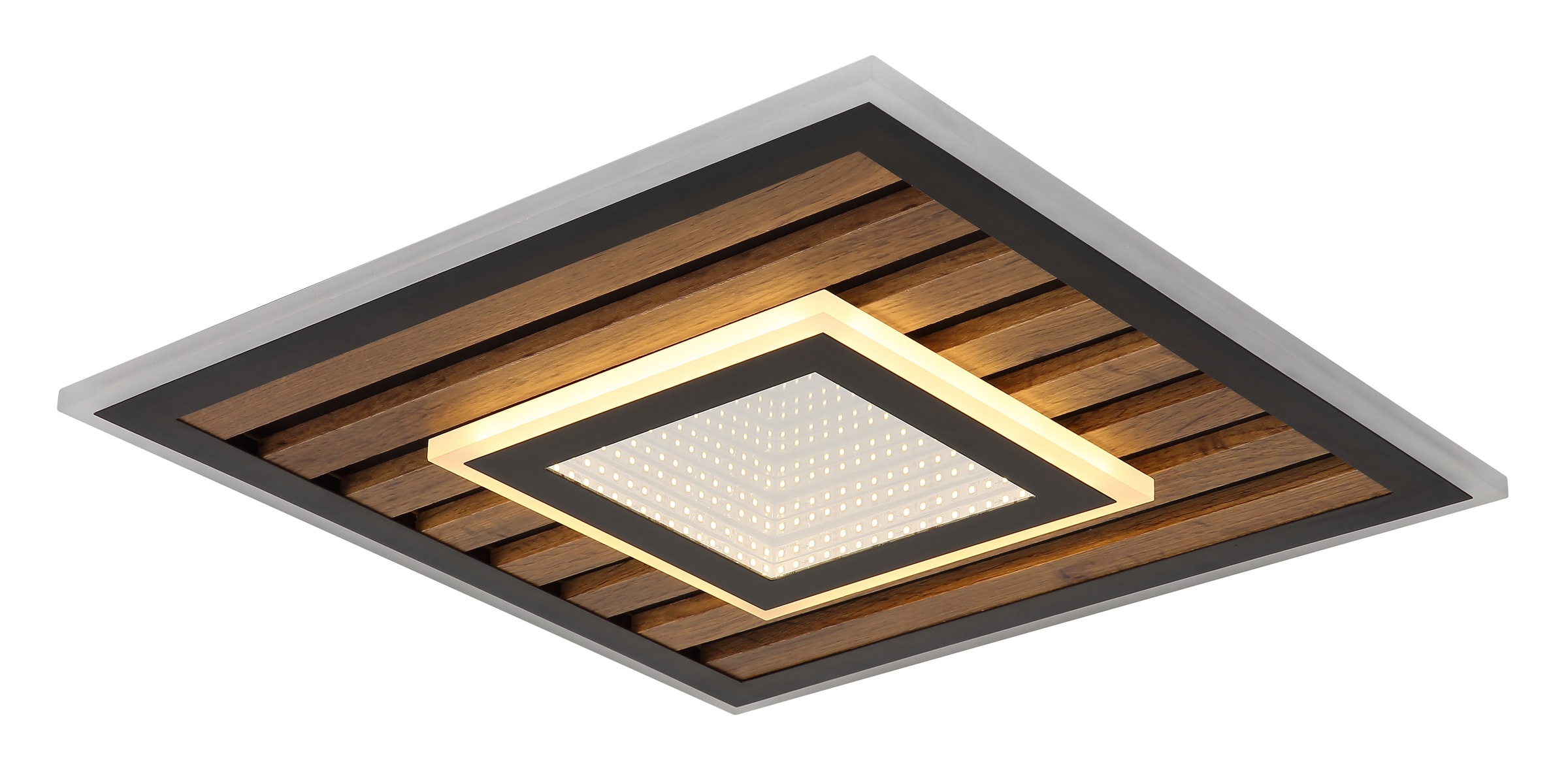 GLOBO LIGHTING LED Deckenleuchte »WOODY«, 1 flammig, Leuchtmittel LED-Modul | LED fest integriert, Memoryfunktion, die deine bevorzugte Einstellung speichert