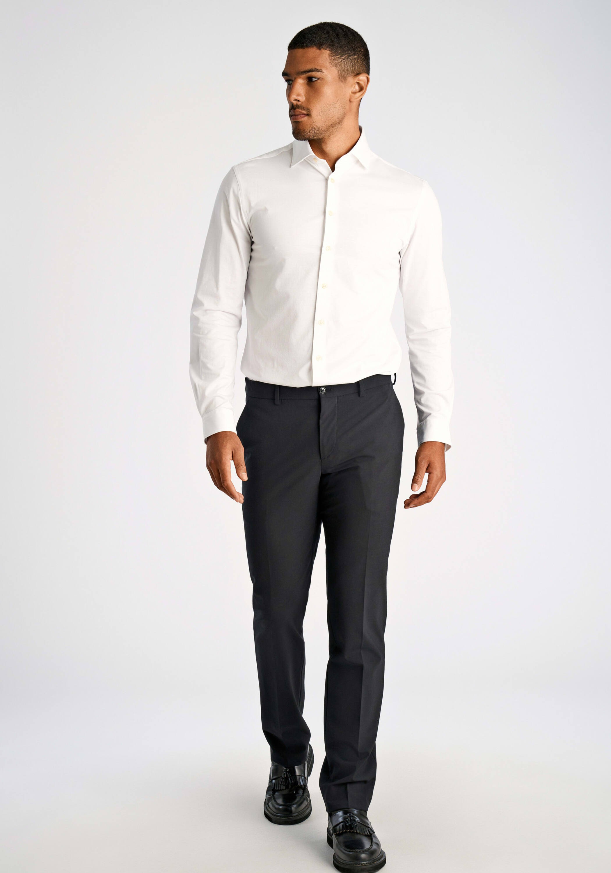 LINDBERGH Businesshemd »Business-Casual-Hemd (Langarm) Relaxed Fit«