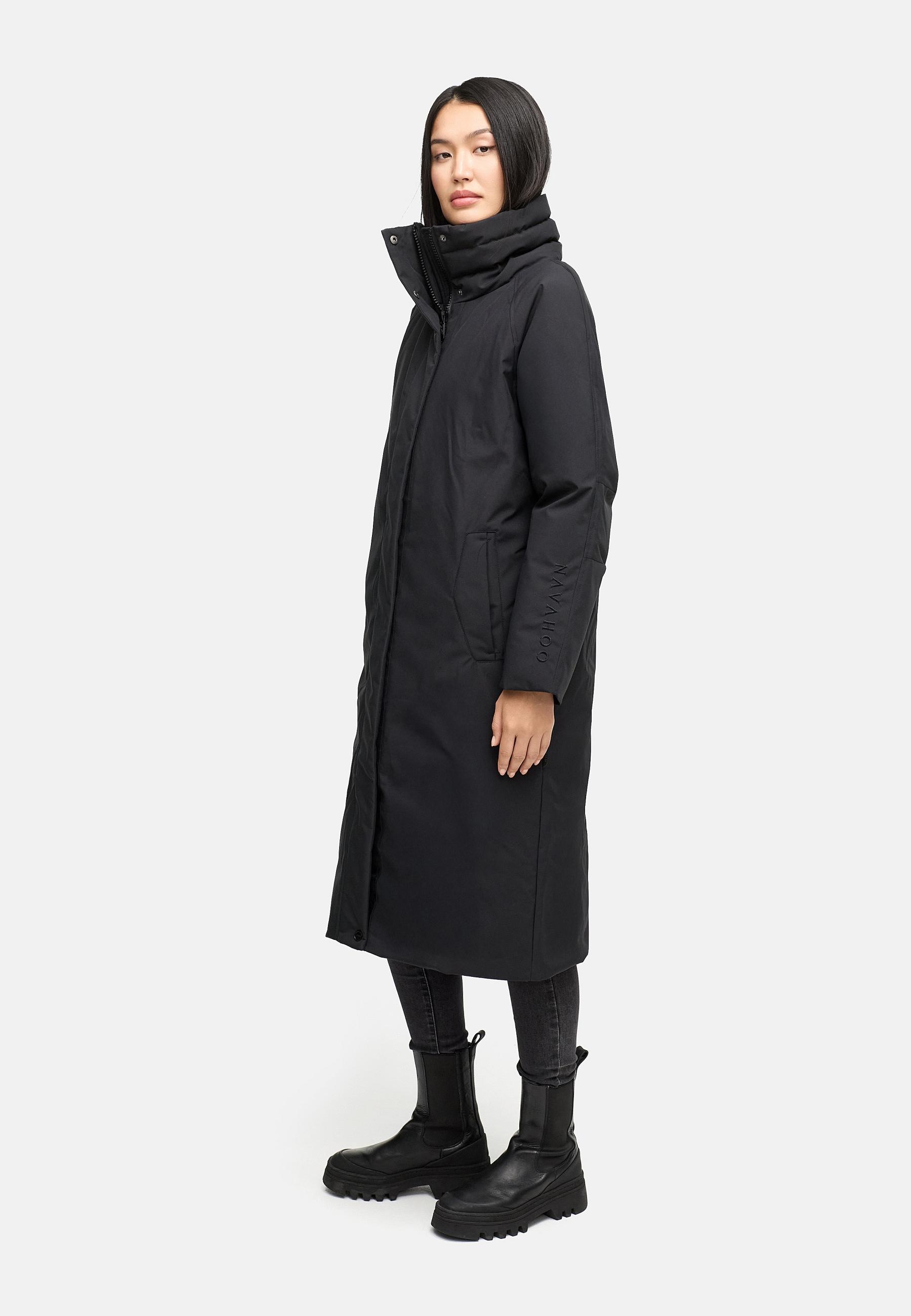 Navahoo Wintermantel »Traumblüte 14«, Warmer Parka mit Stehkragen