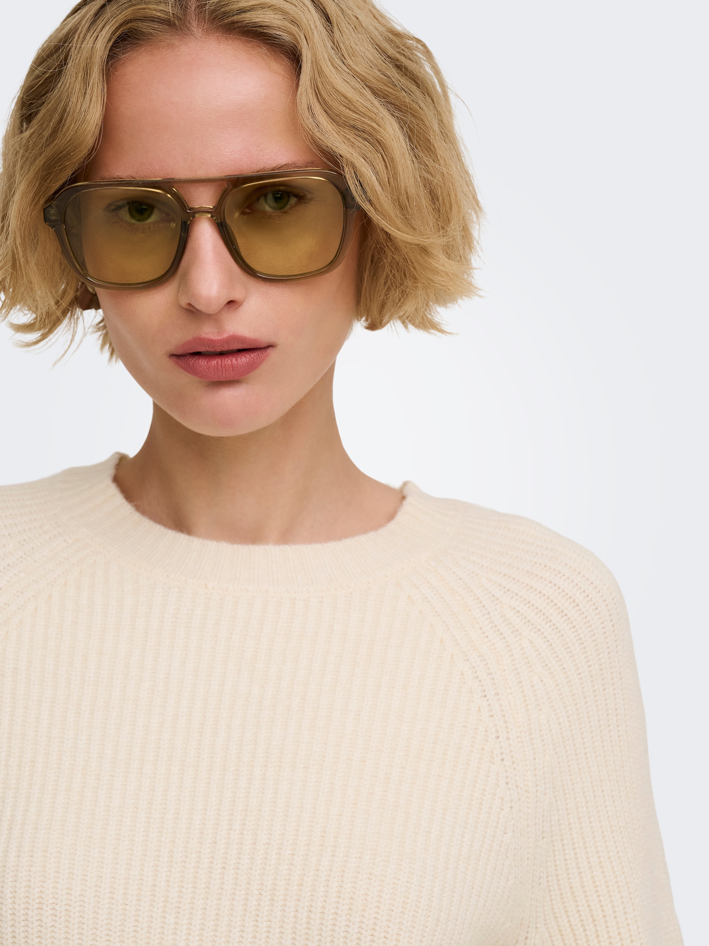 ONLY Strickpullover »ONLIDA LS RIB O-NECK CS KNT« Viskosemischung