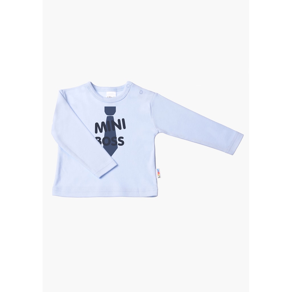 Liliput Langarmshirt »Mini Boss«, mit lustigem Frontprint