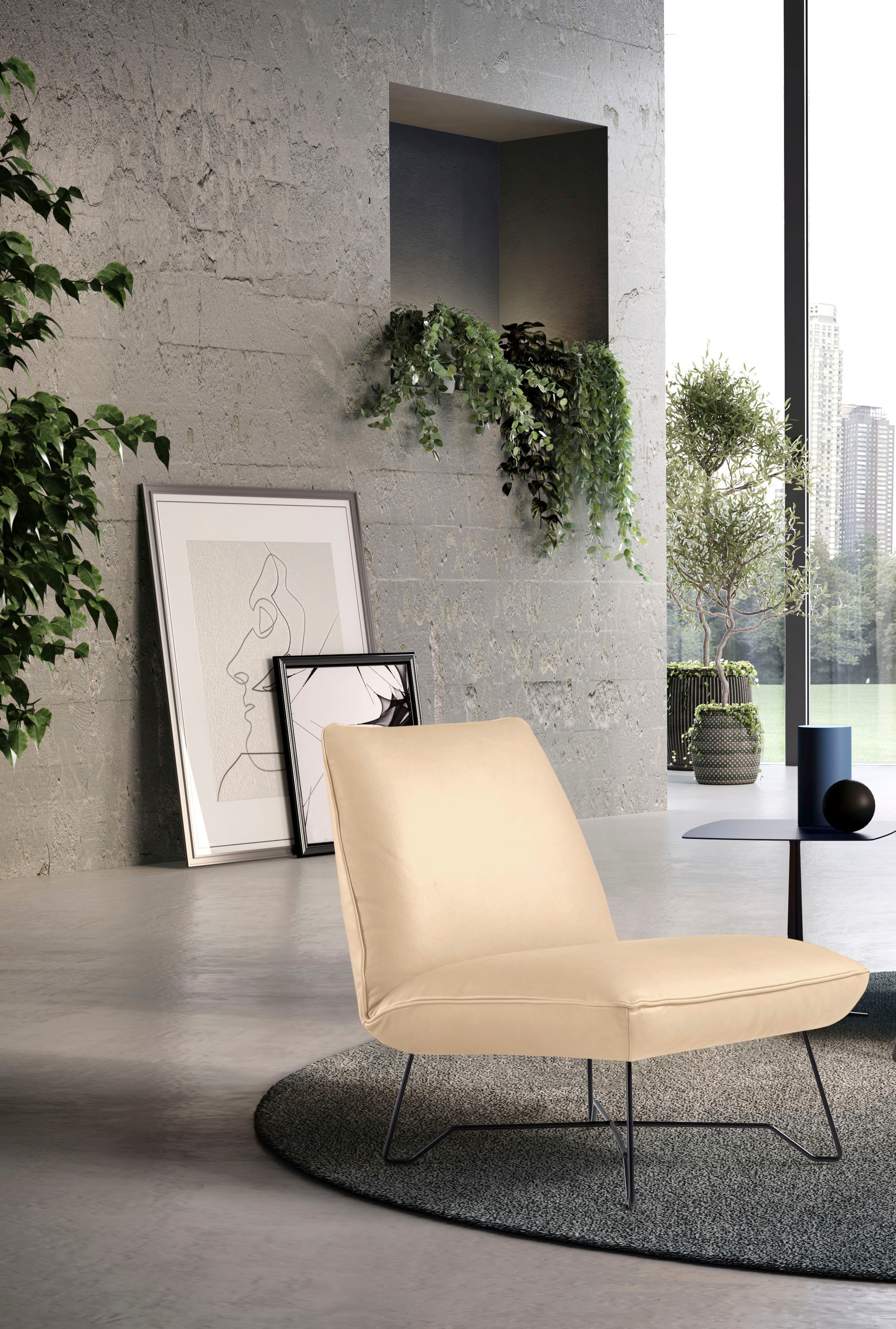 Egoitaliano Sessel "Lia Loungesessel, elegant und stylisch, toller Sitzkomf günstig online kaufen